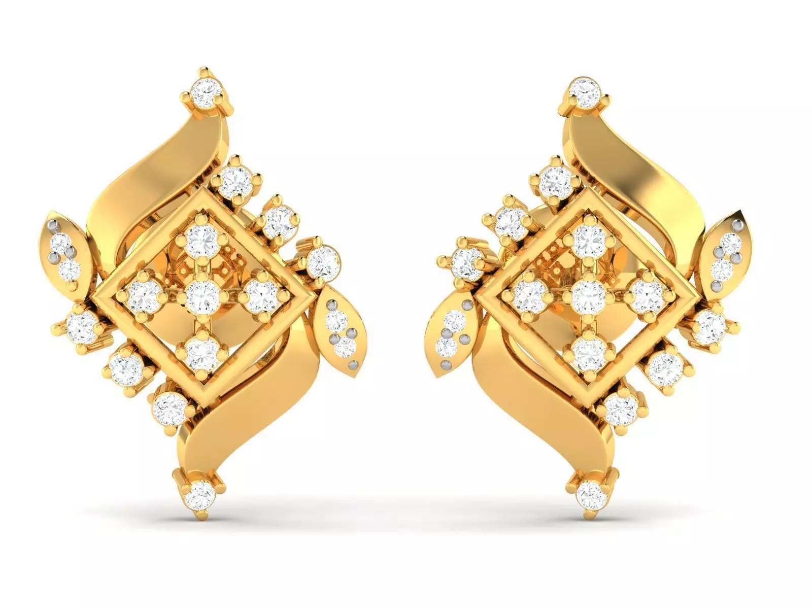 Women Earrings 3D print model_0