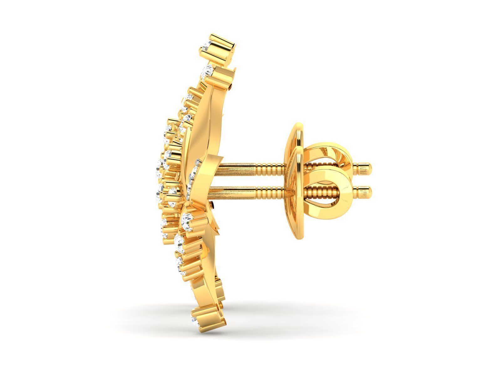 Women Earrings 3D print model_3