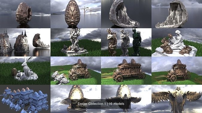 Easter Collection 1 statue of angel with wings 