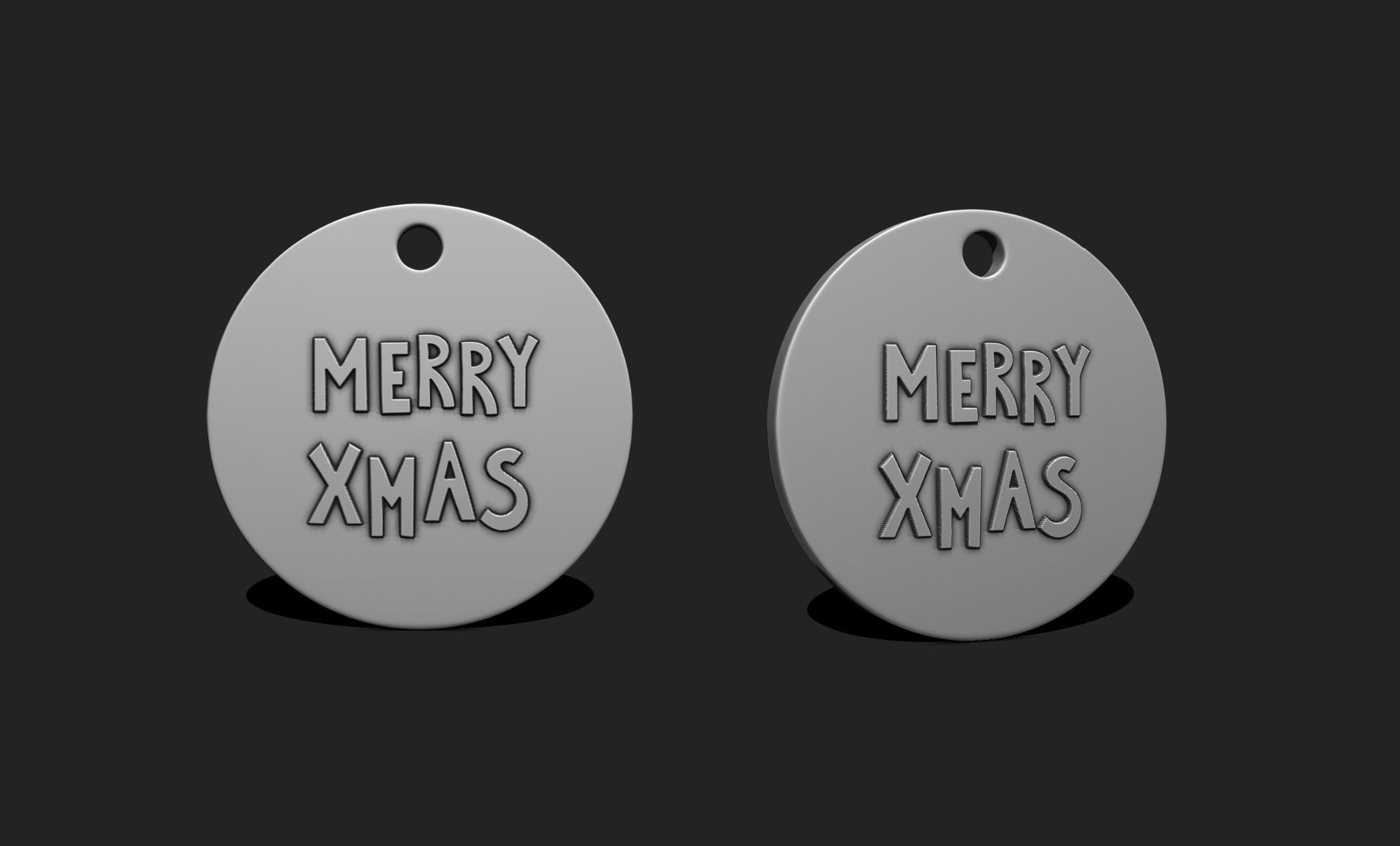 Christmas Ornament - Pendant -  Christmas Tree  - Decor - 10 3D print model_7