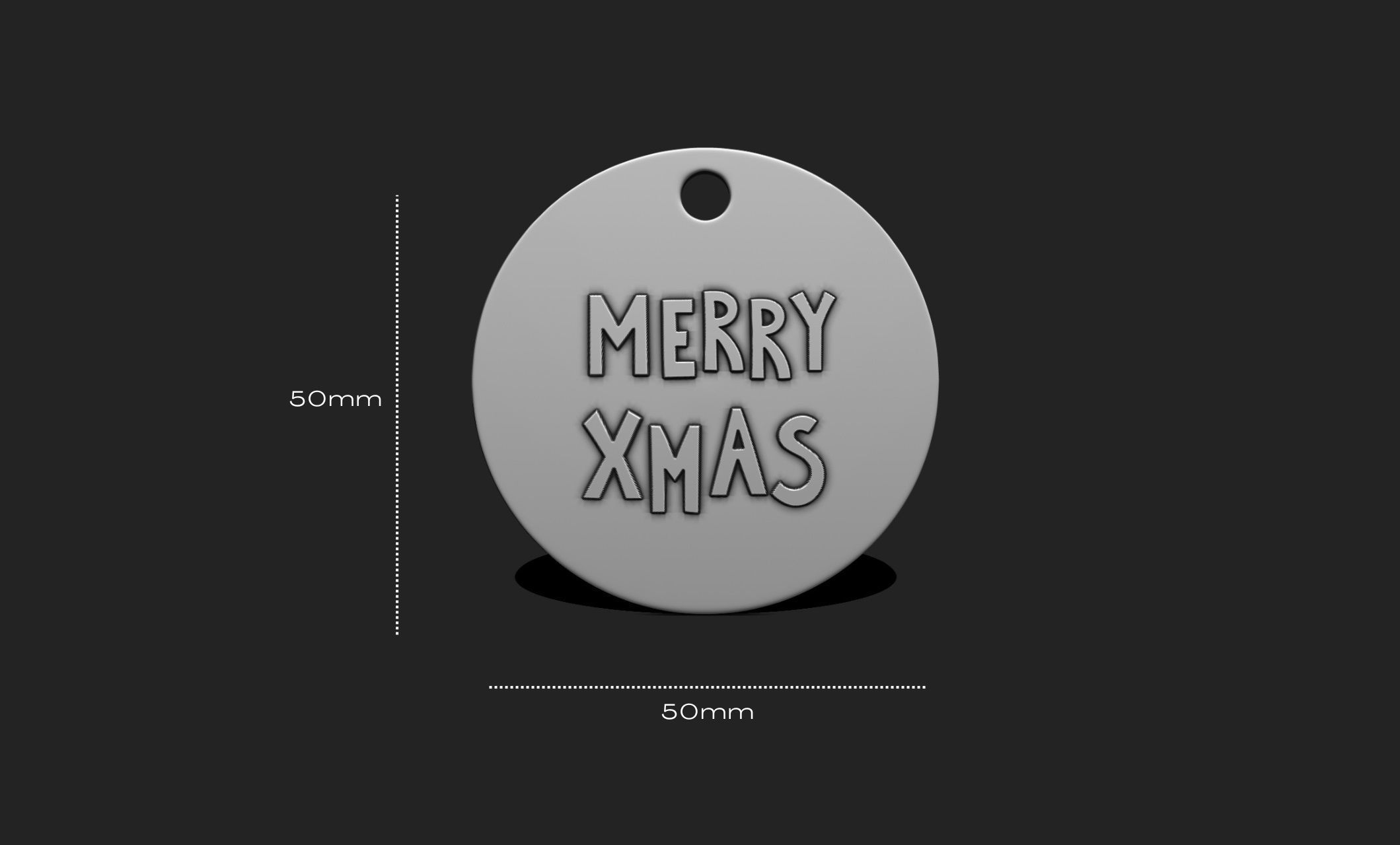Christmas Ornament - Pendant -  Christmas Tree  - Decor - 10 3D print model_1