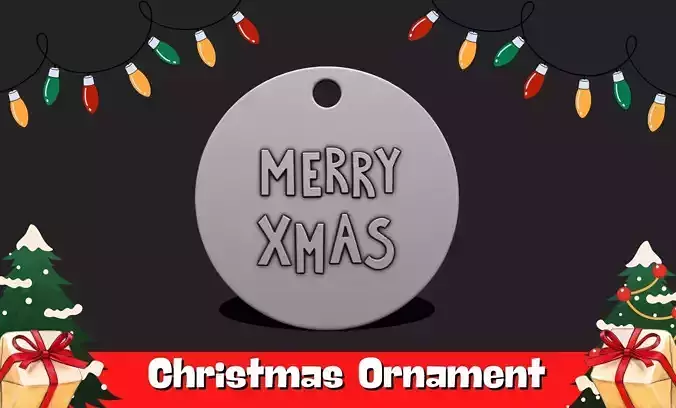 Christmas Ornament - Pendant -  Christmas Tree  - Decor - 10 3D print model
