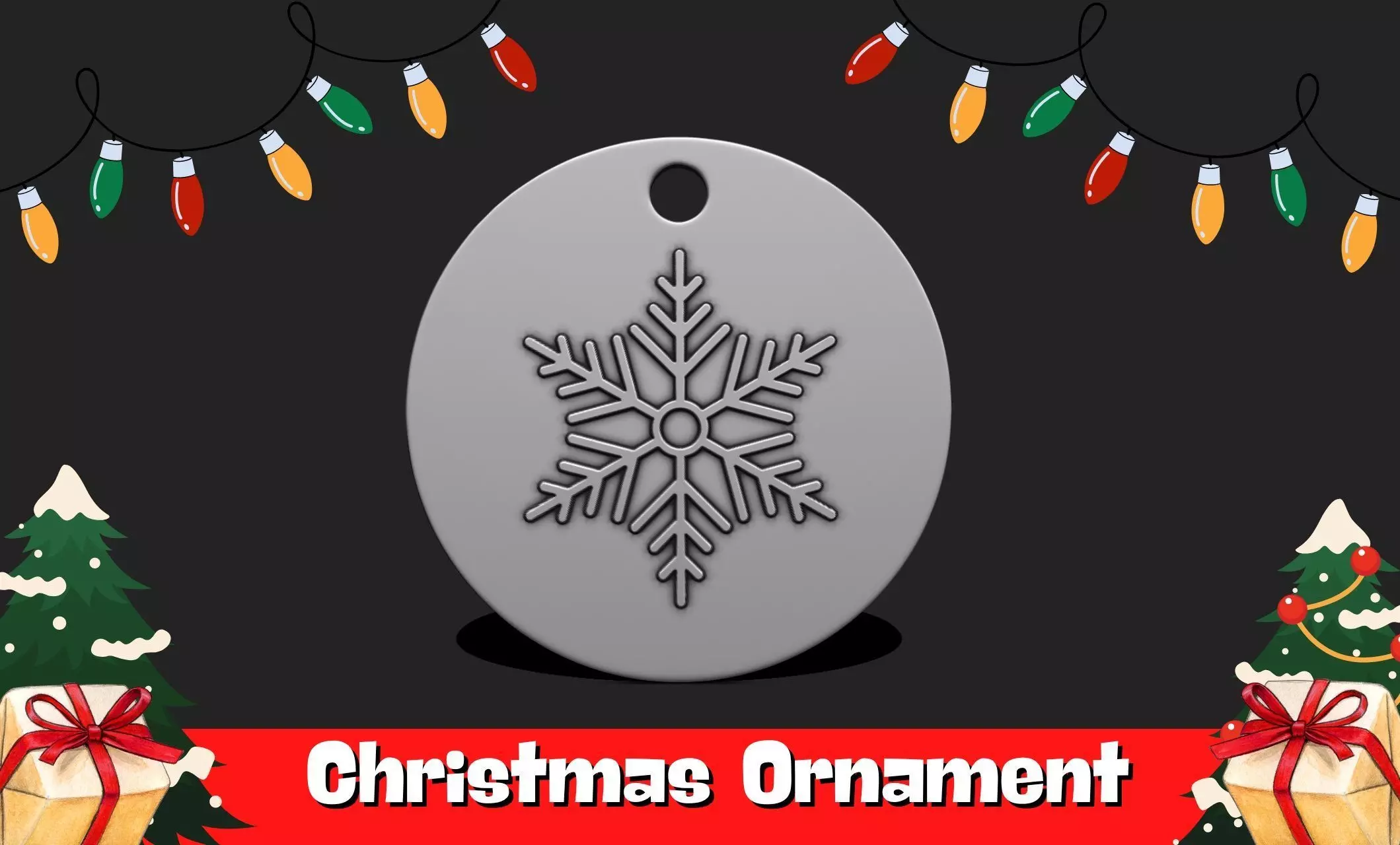 Christmas Ornament - Pendant -  Christmas Tree  - Decor - 11 3D print model_0