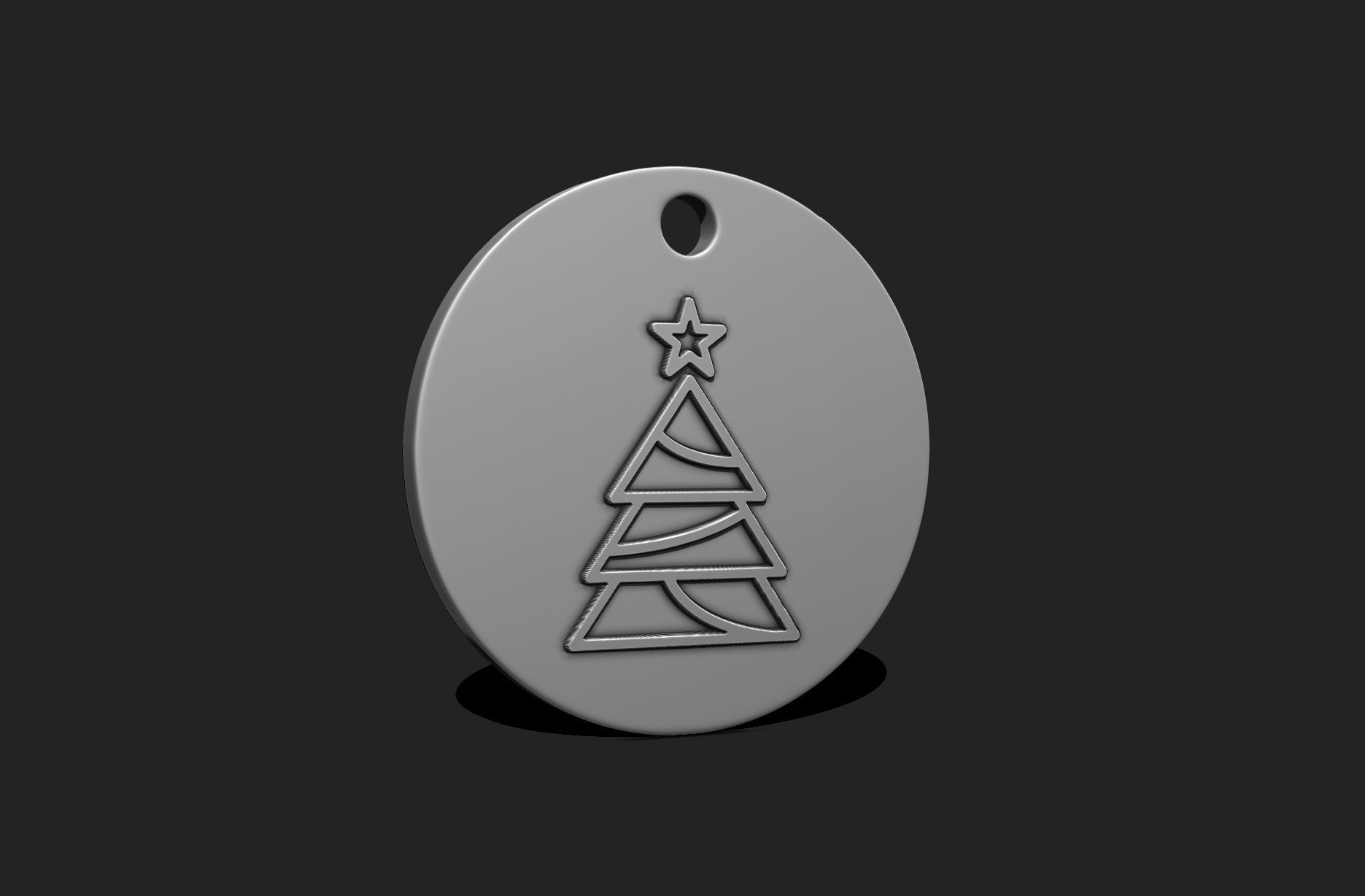 Christmas Ornament - Pendant -  Christmas Tree  - Decor - 12 3D print model_3