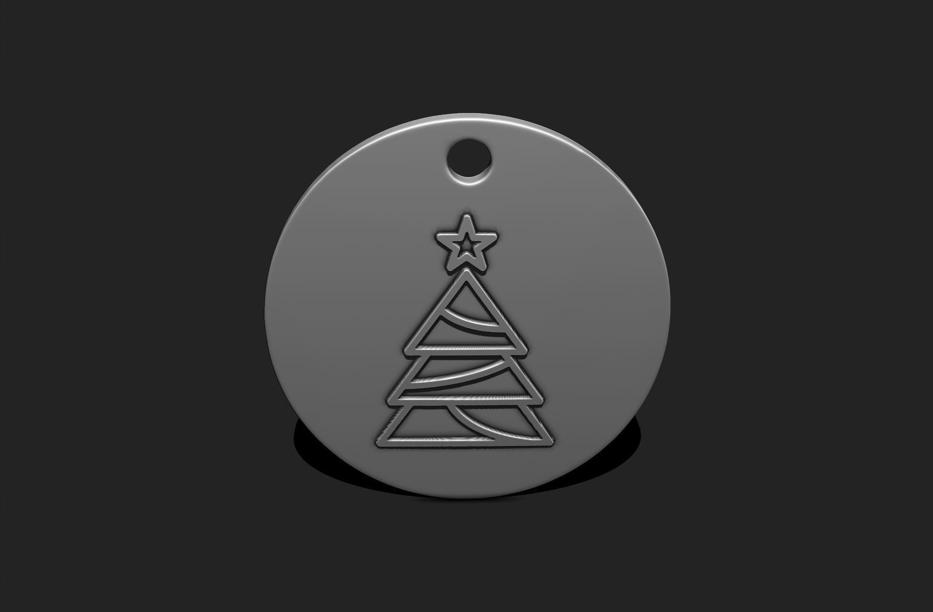 Christmas Ornament - Pendant -  Christmas Tree  - Decor - 12 3D print model_6