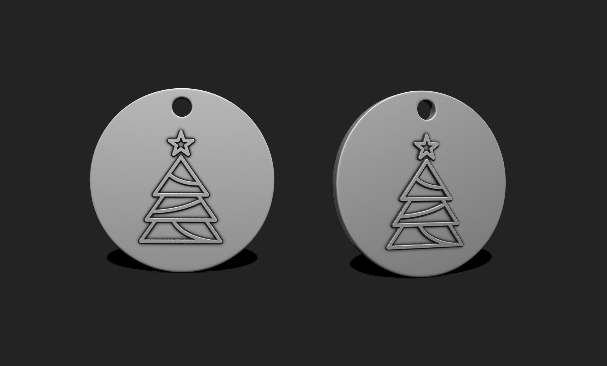 Christmas Ornament - Pendant -  Christmas Tree  - Decor - 12 3D print model_7