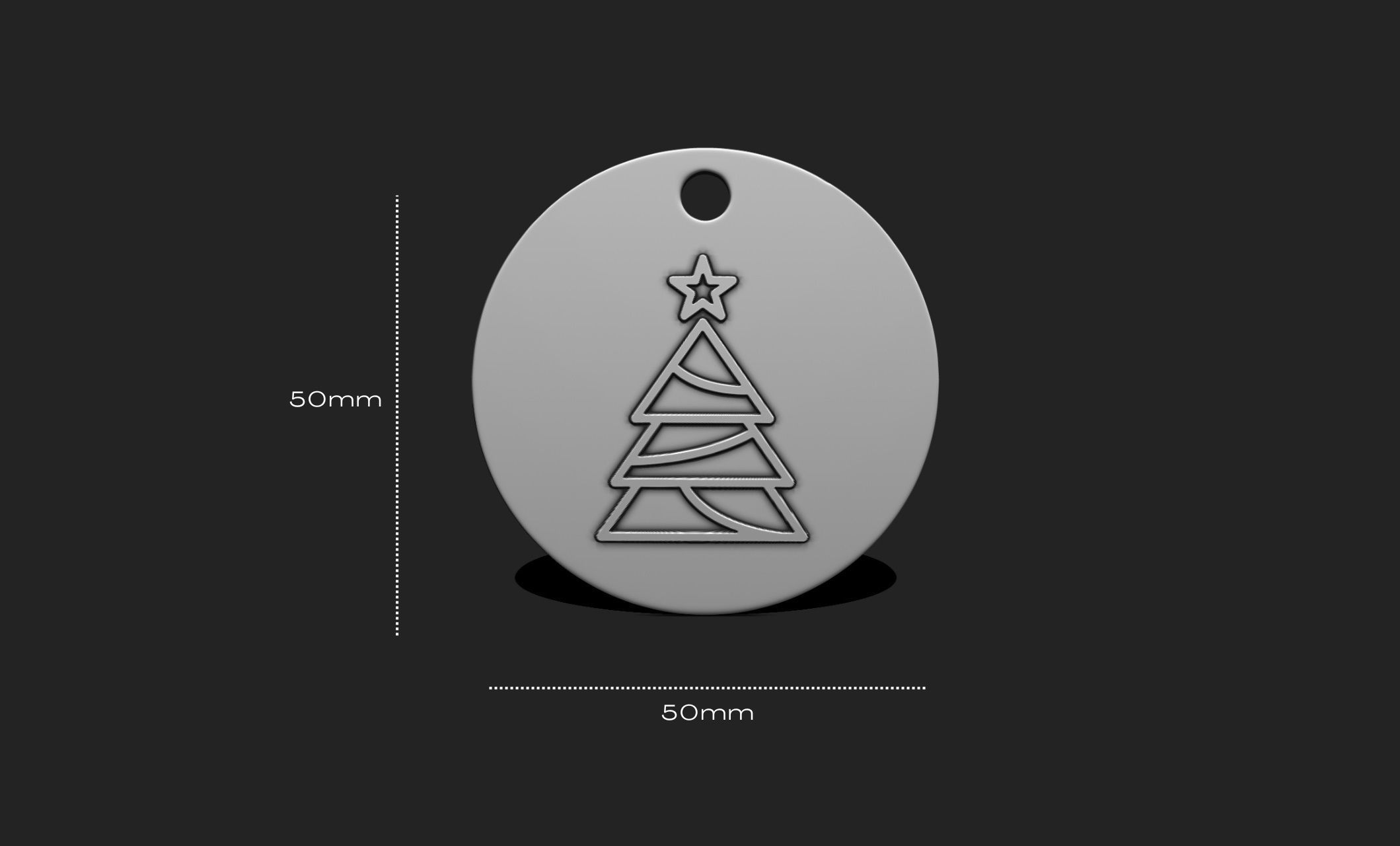 Christmas Ornament - Pendant -  Christmas Tree  - Decor - 12 3D print model_1