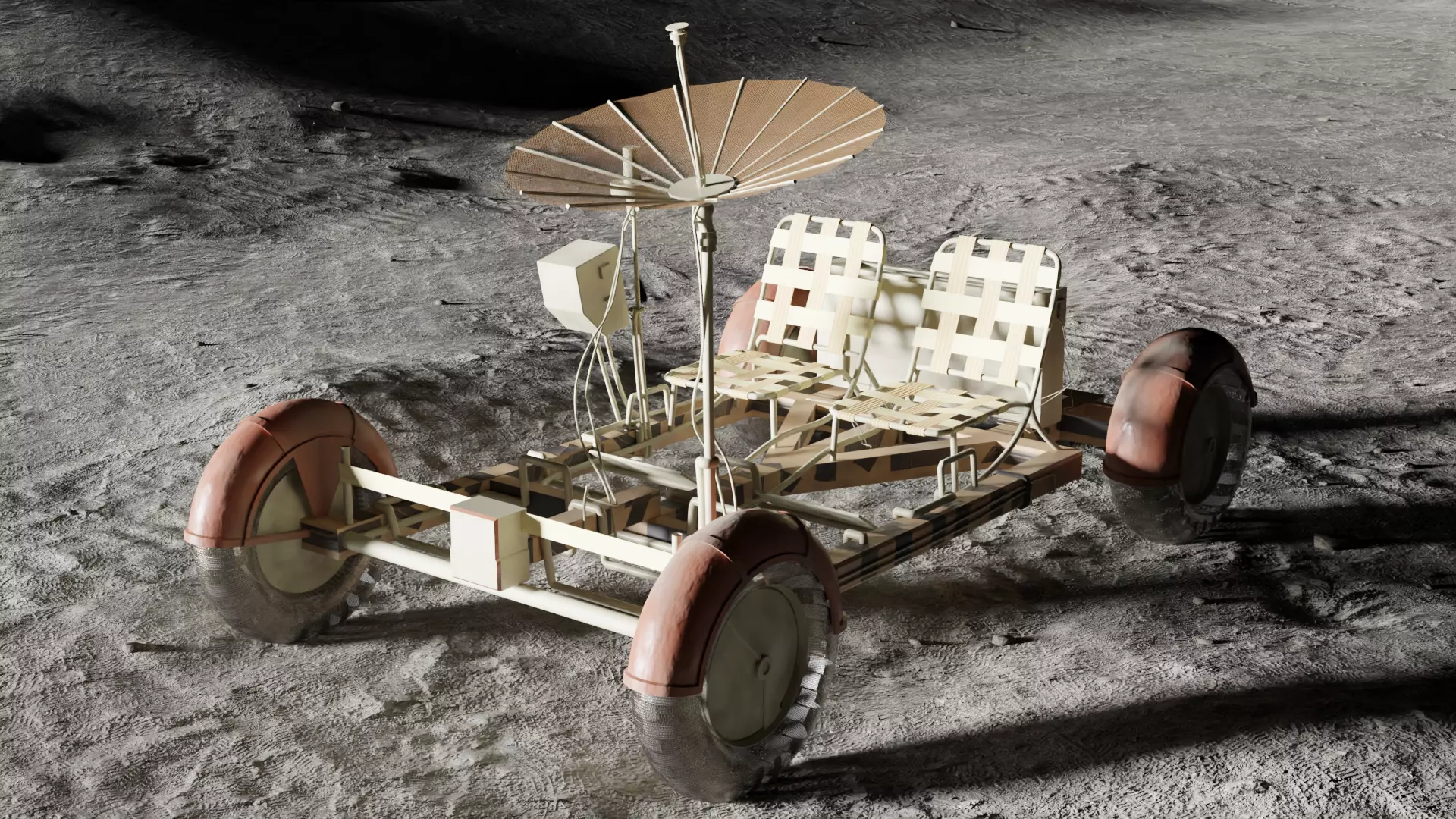 Moon Rover 3D model_0