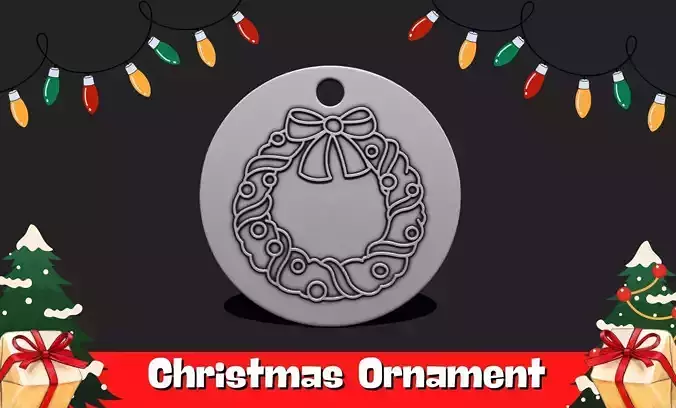 Christmas Ornament - Pendant -  Christmas Tree  - Decor - 14 3D print model
