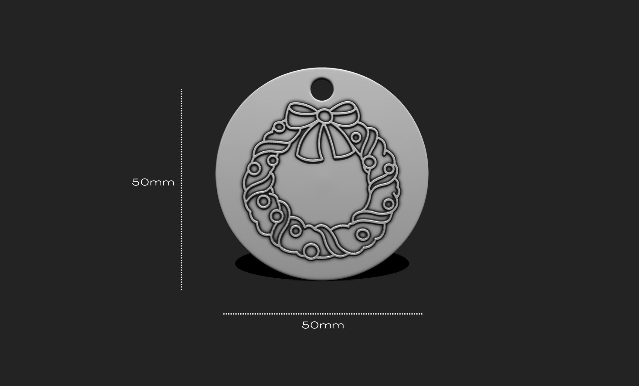 Christmas Ornament - Pendant -  Christmas Tree  - Decor - 14 3D print model_1