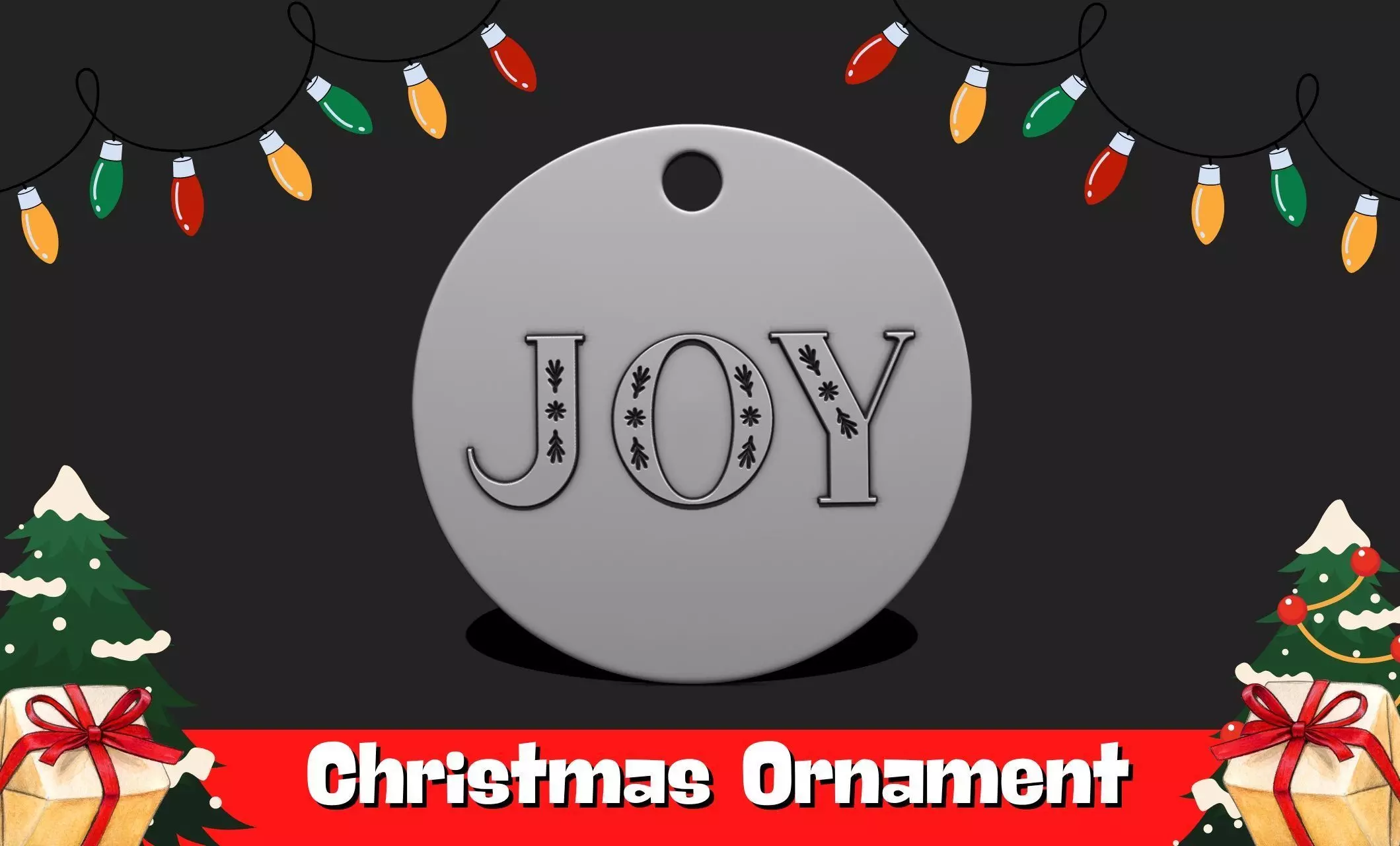 Christmas Ornament - Pendant -  Christmas Tree  - Decor - 15 3D print model_0