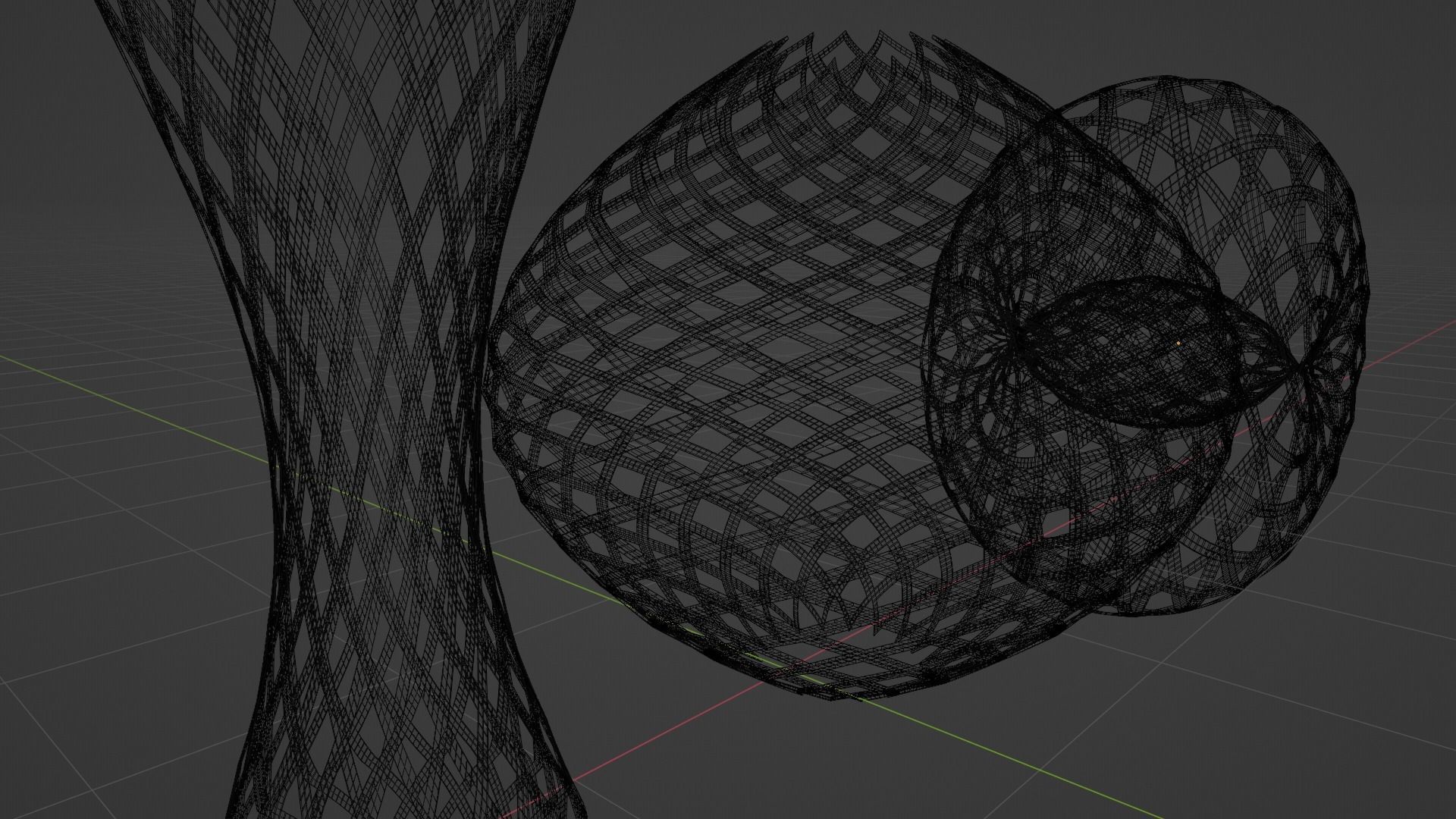 Abstract Wire Sculpture V2 3D model_4