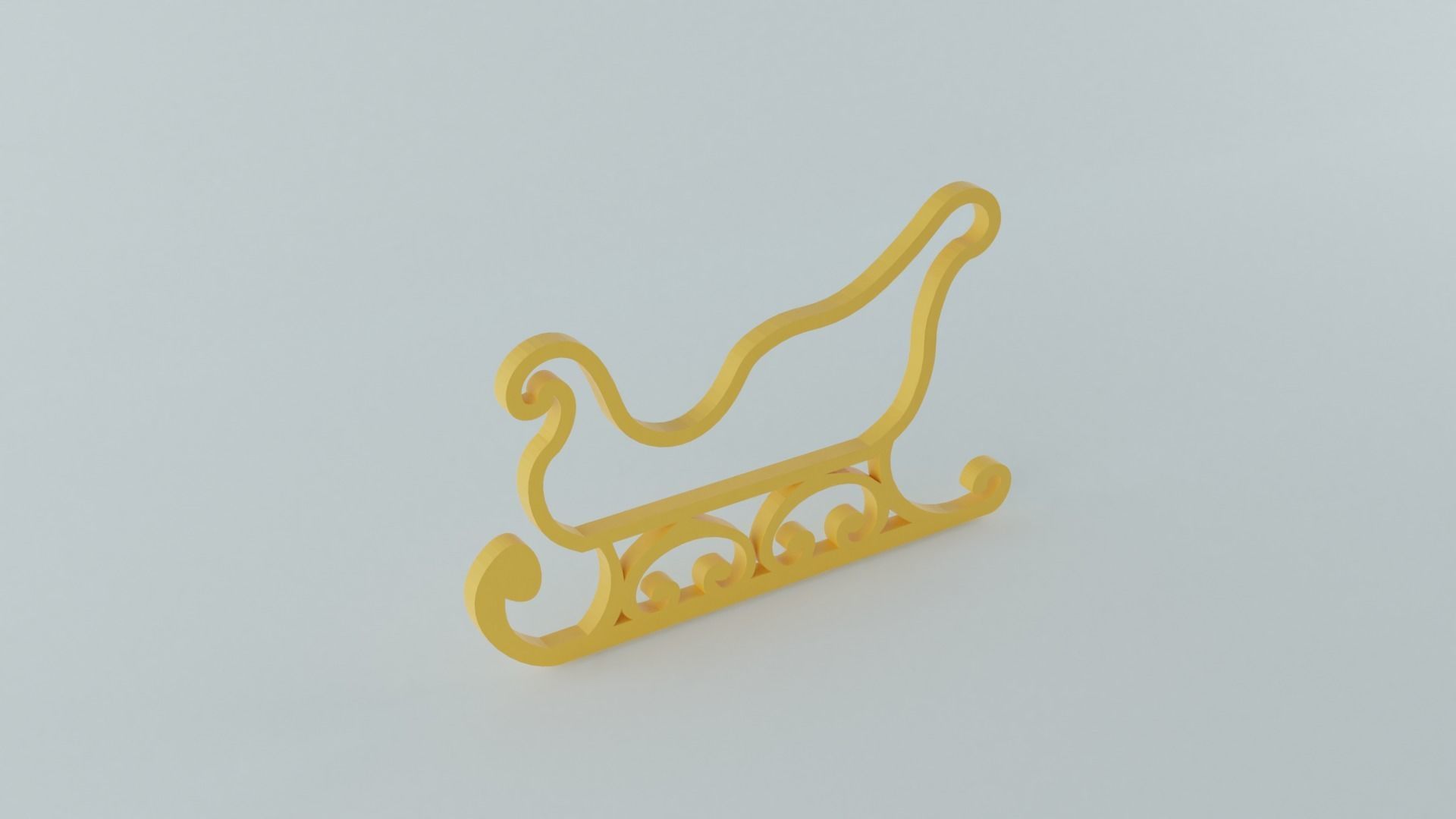 Santa Claus Sleigh 3D print model_4
