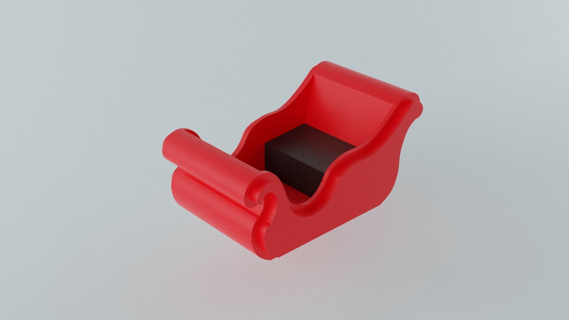 Santa Claus Sleigh 3D print model_3