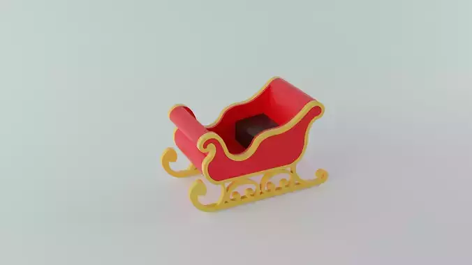 Santa Claus Sleigh 3D print model