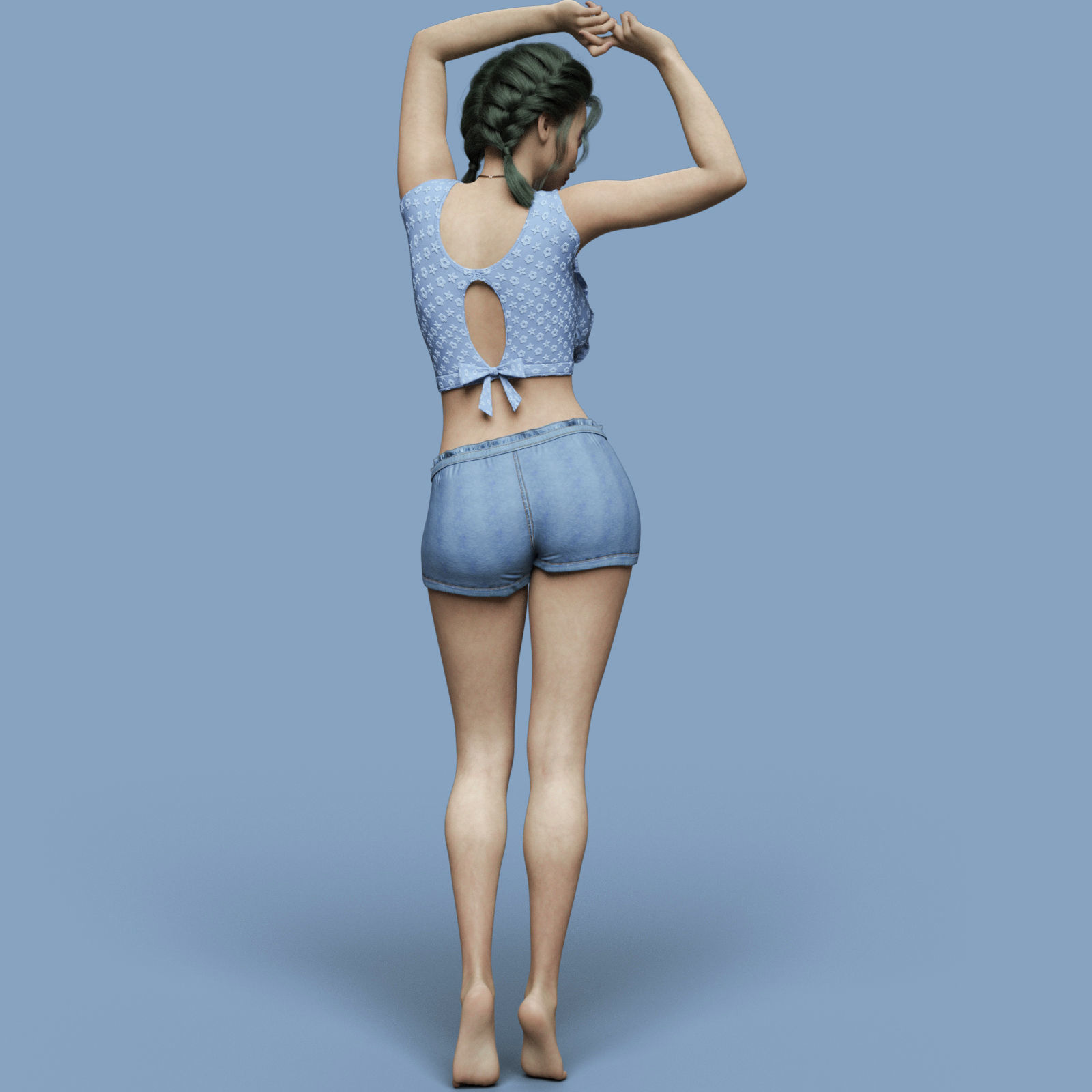 Sacha For Genesis 8 Female 3D print model_8