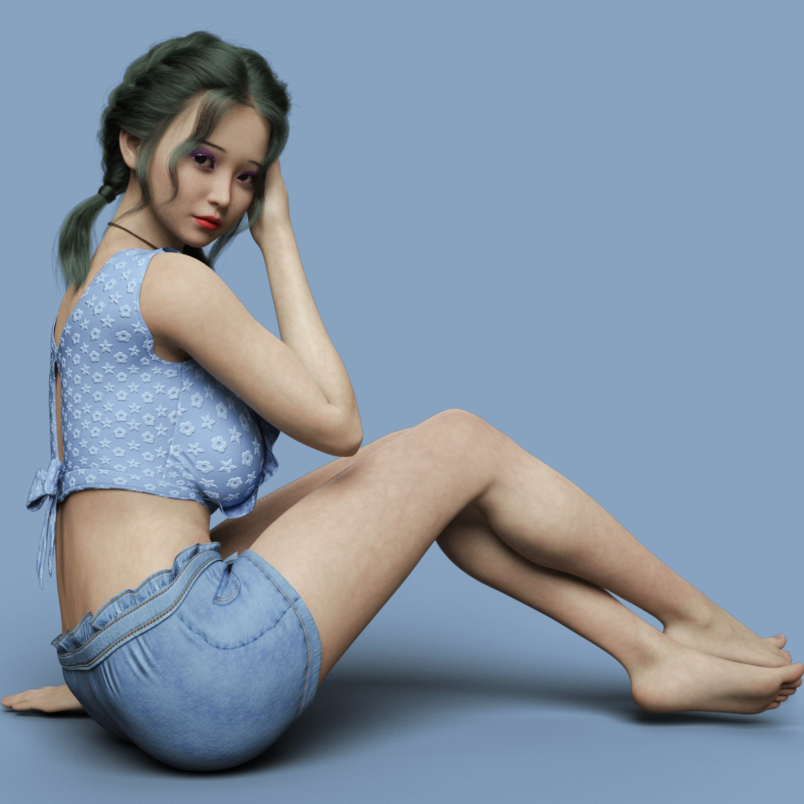 Sacha For Genesis 8 Female 3D print model_6