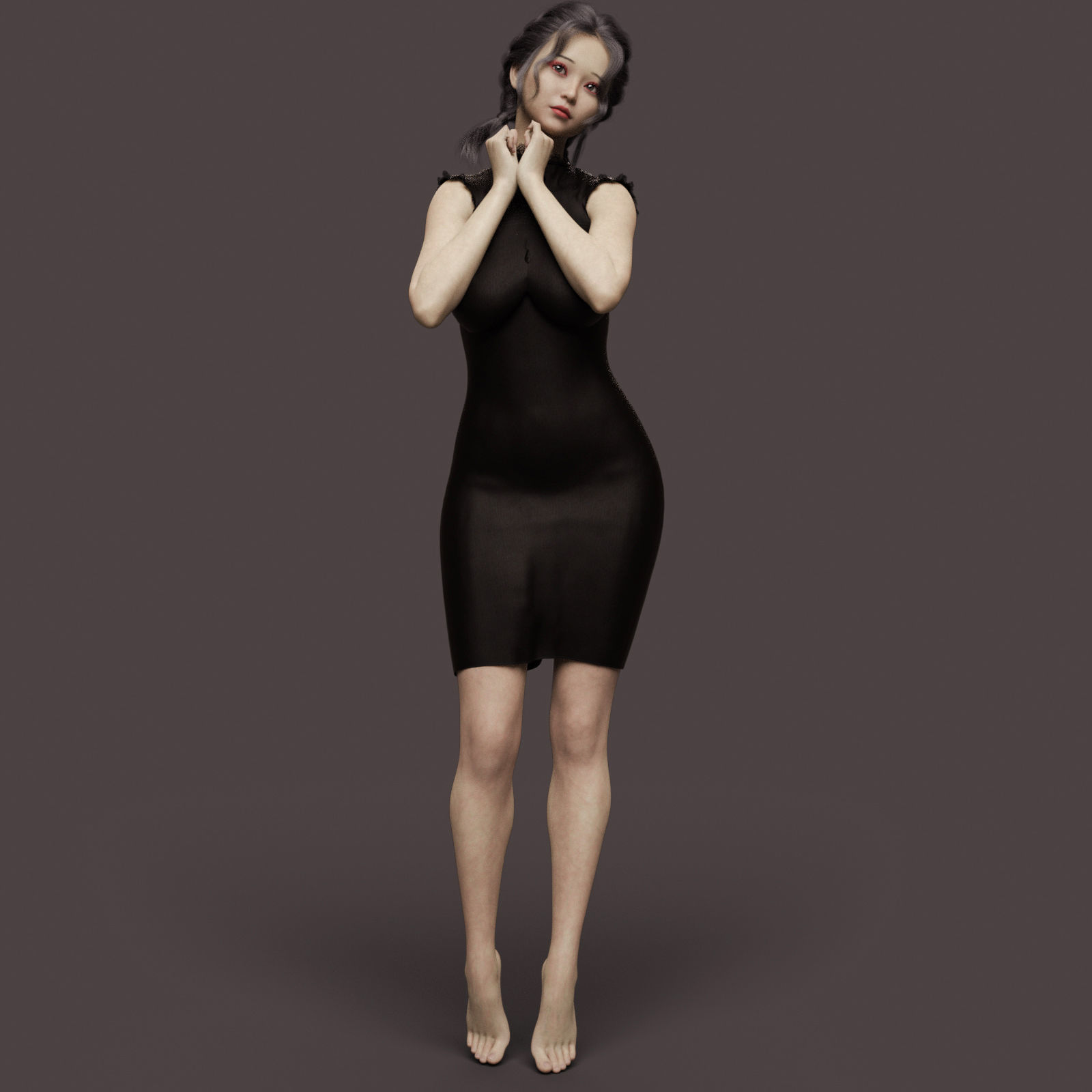 Sacha For Genesis 8 Female 3D print model_4