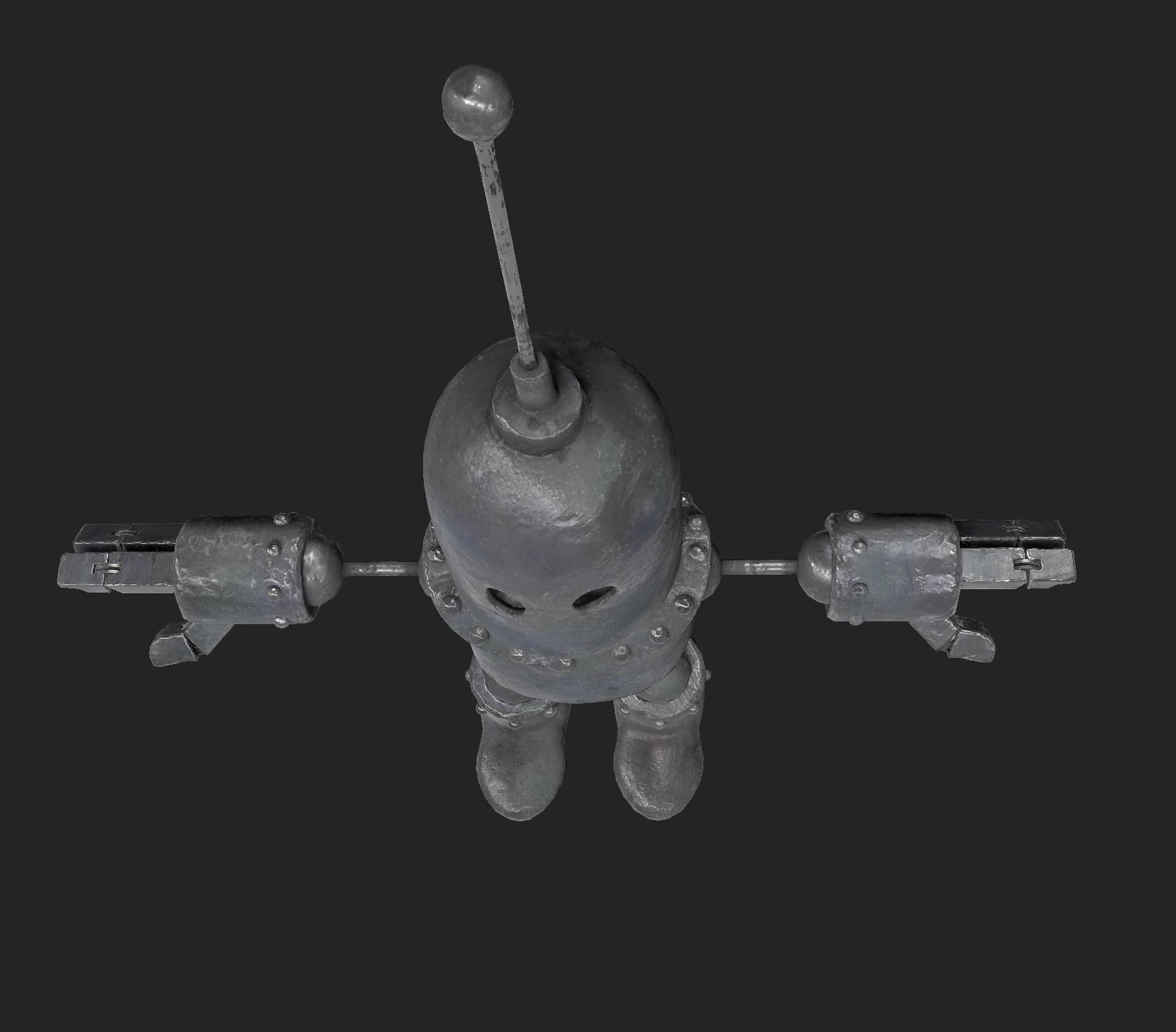 Little Robot Low-poly 3D model_5
