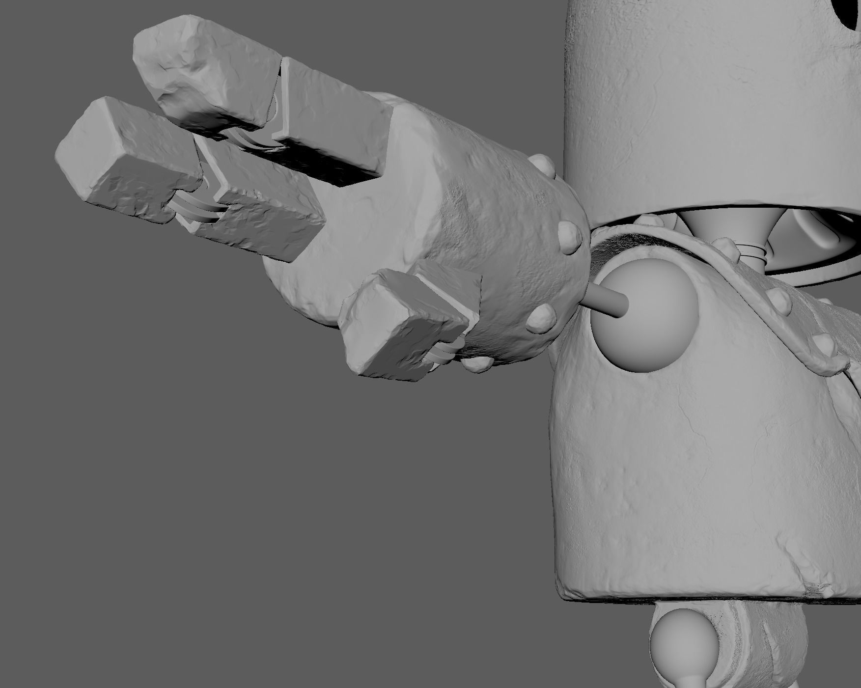 Little Robot Low-poly 3D model_10