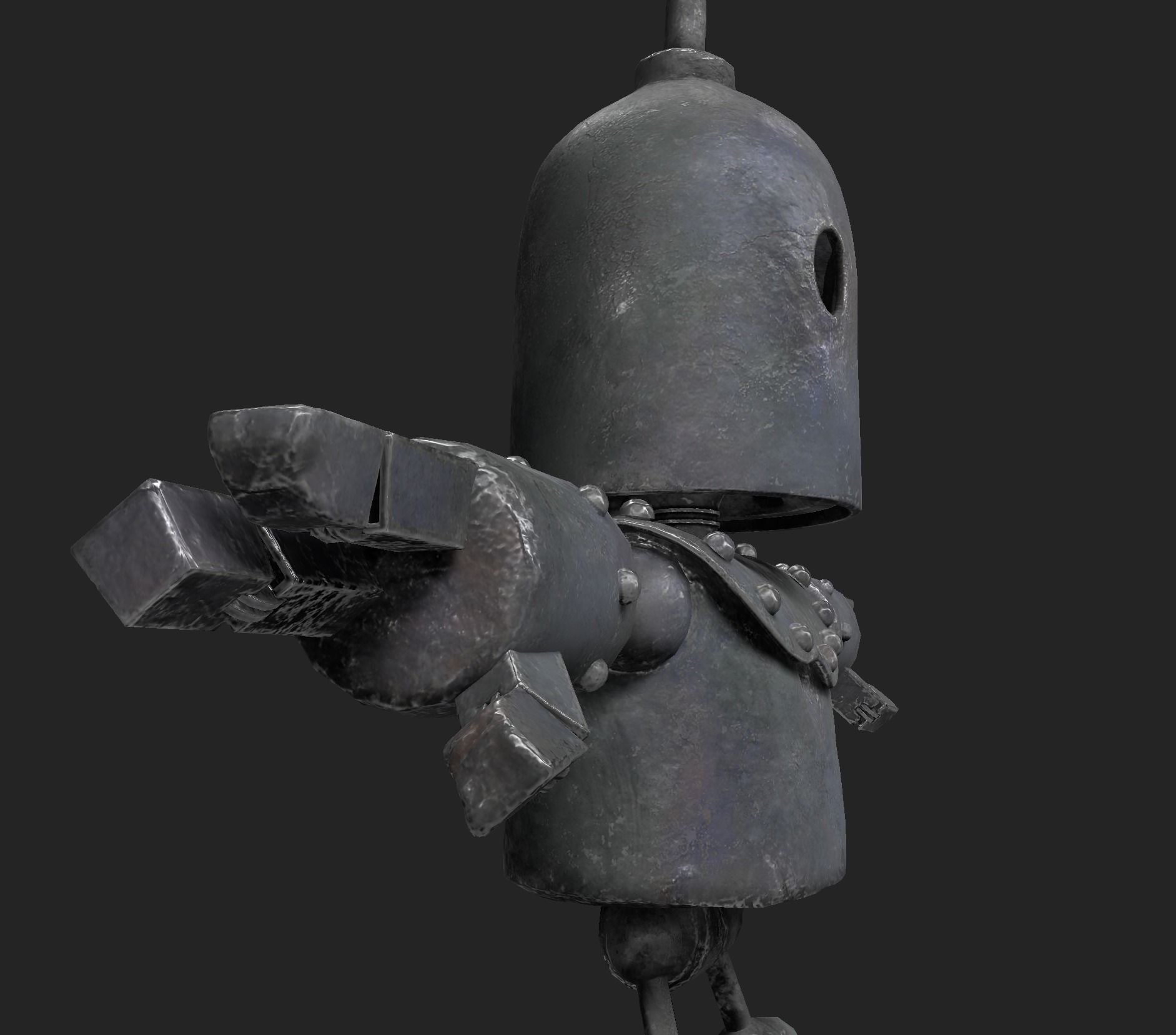 Little Robot Low-poly 3D model_2
