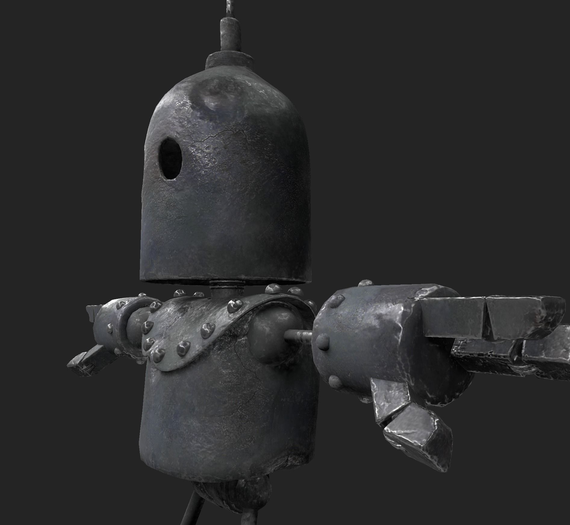 Little Robot Low-poly 3D model_3