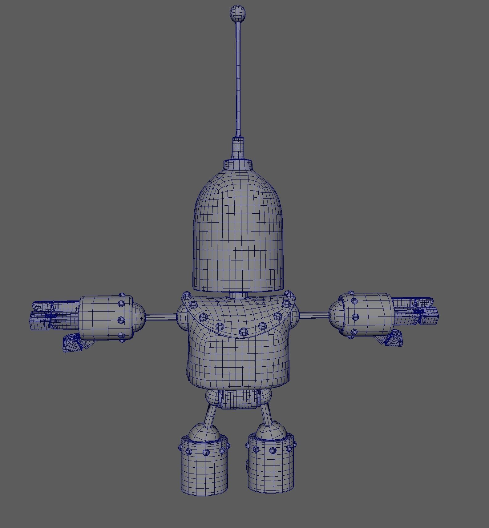 Little Robot Low-poly 3D model_8