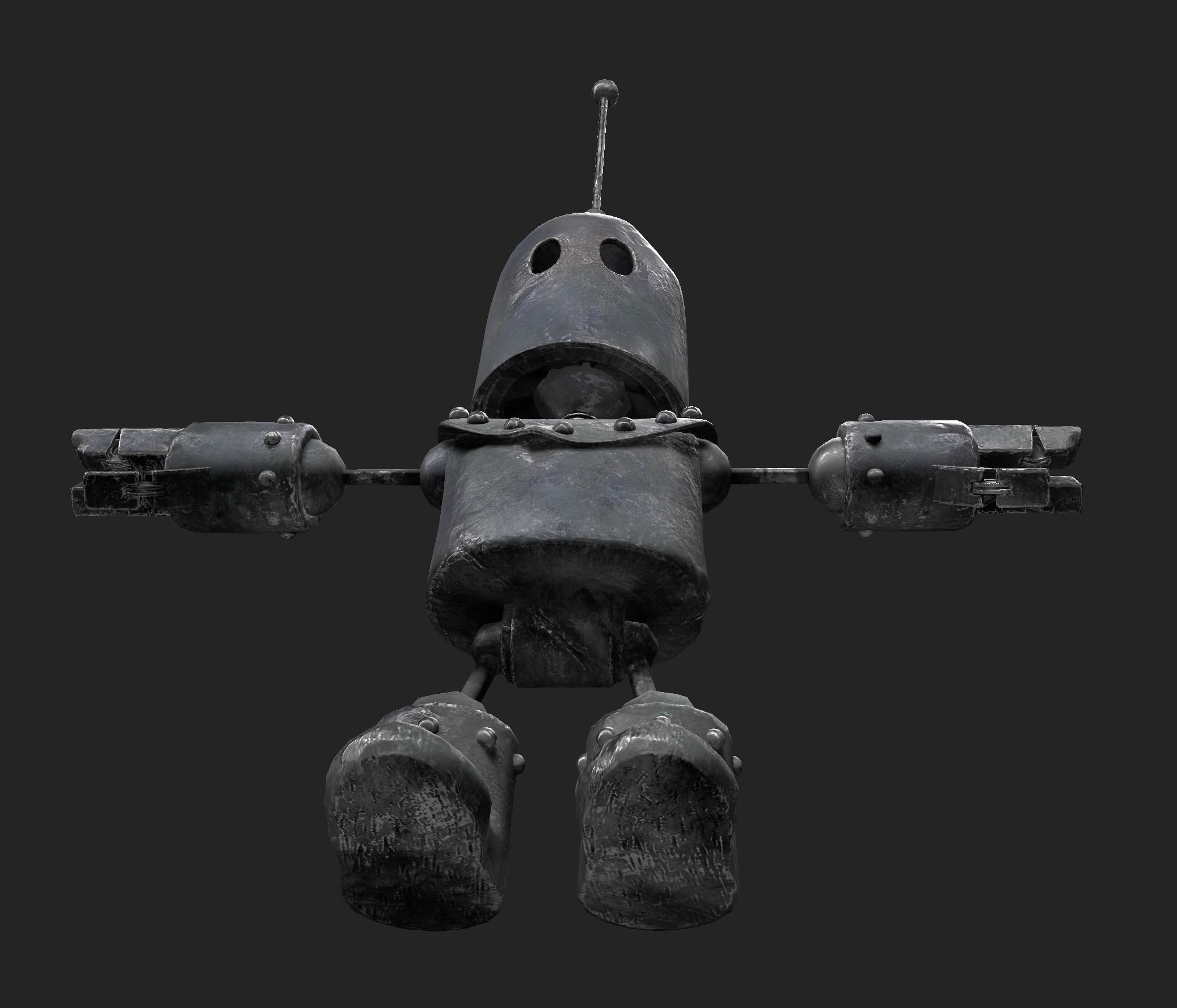 Little Robot Low-poly 3D model_4