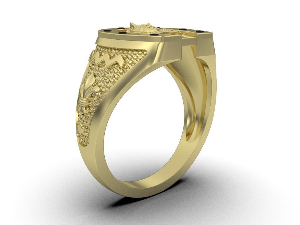 horse ring 3D print model_1