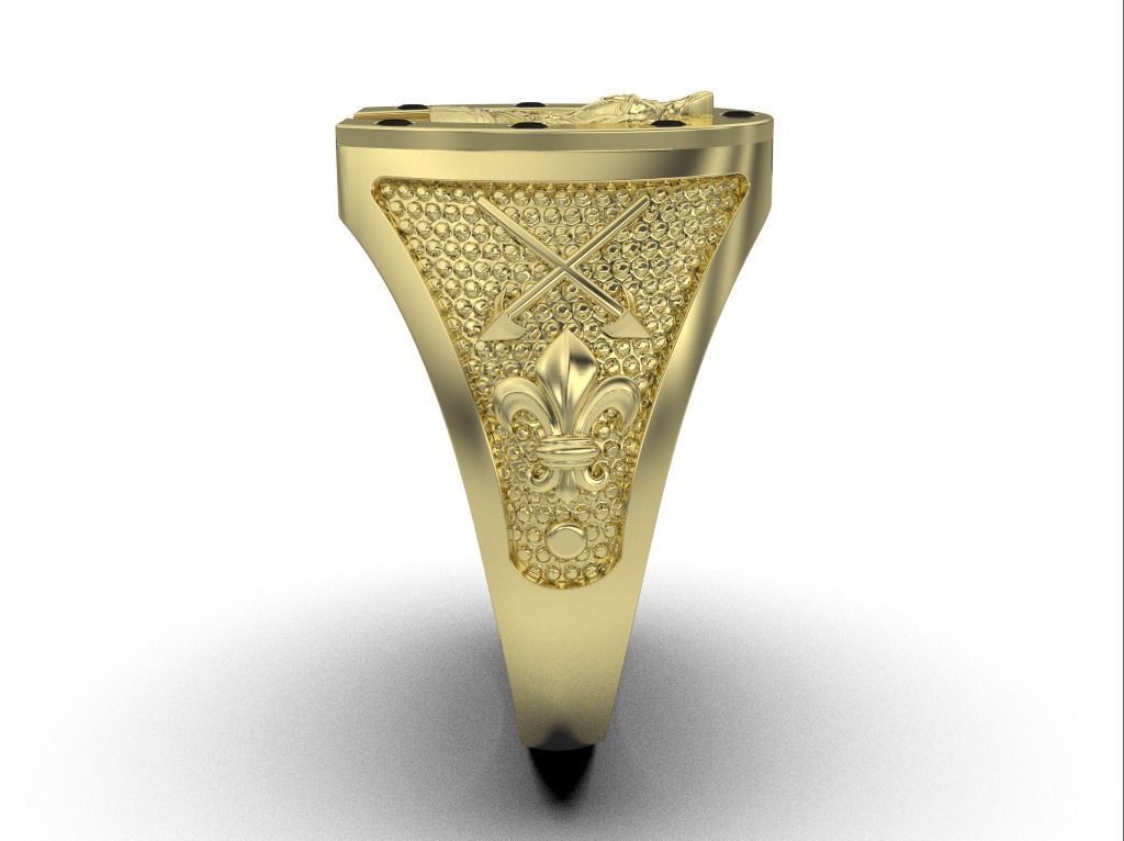horse ring 3D print model_5