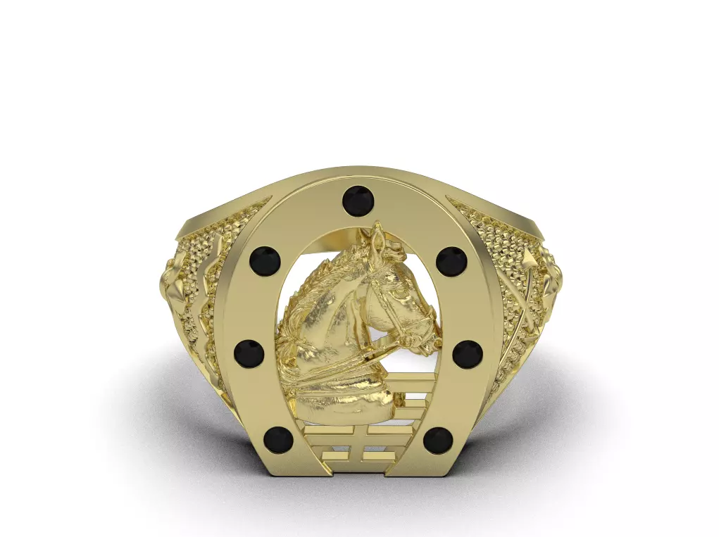 horse ring 3D print model_0