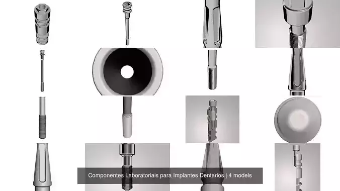 Componentes Laboratoriais para Implantes Dentarios 3D Model Collection