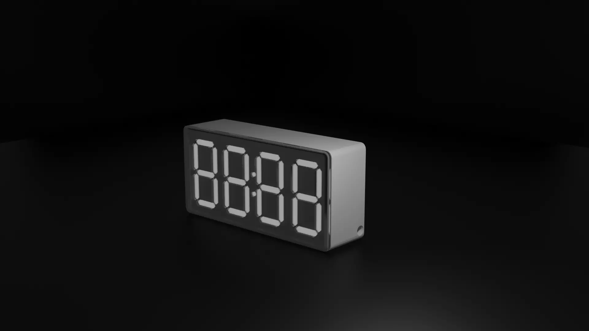 Digital Clock 3D model_0
