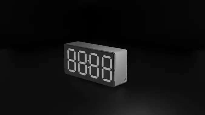 Digital Clock 3D model