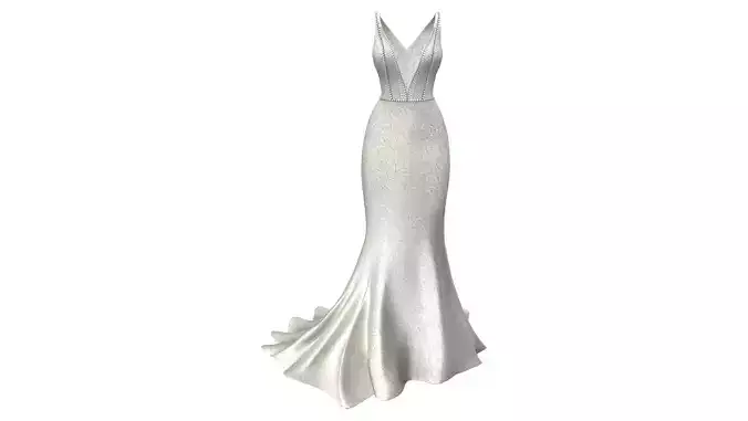 Lace Mermaid Wedding Bride Dress