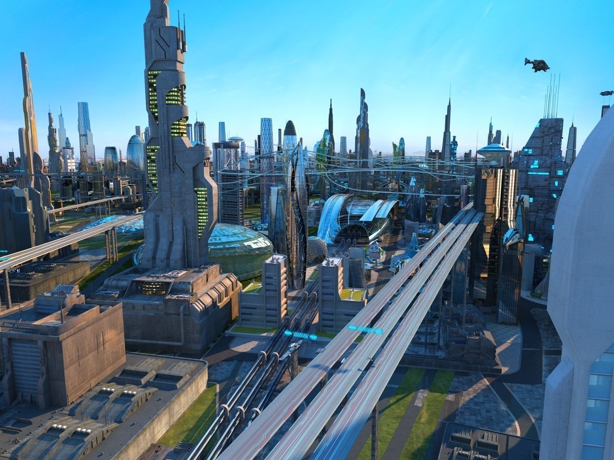 Future city 3D model_4