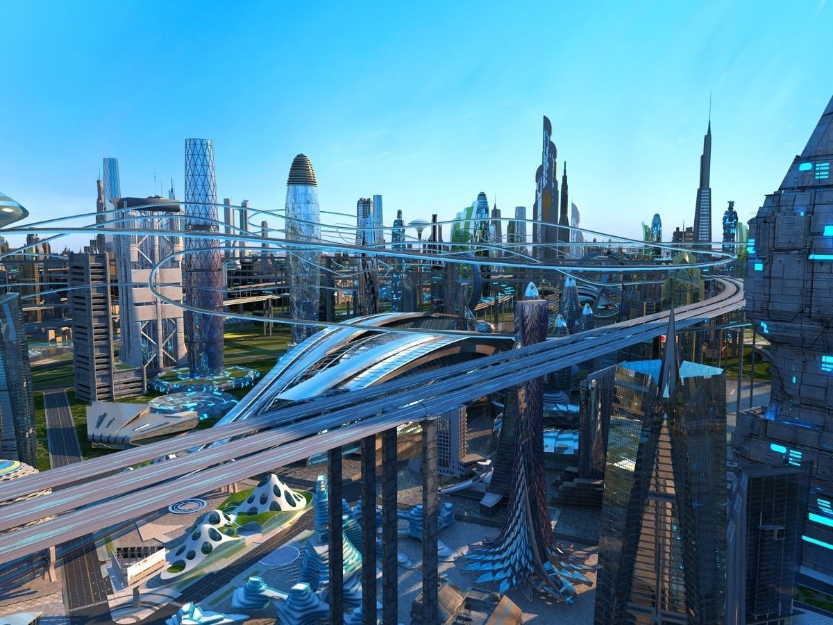 Future city 3D model_2