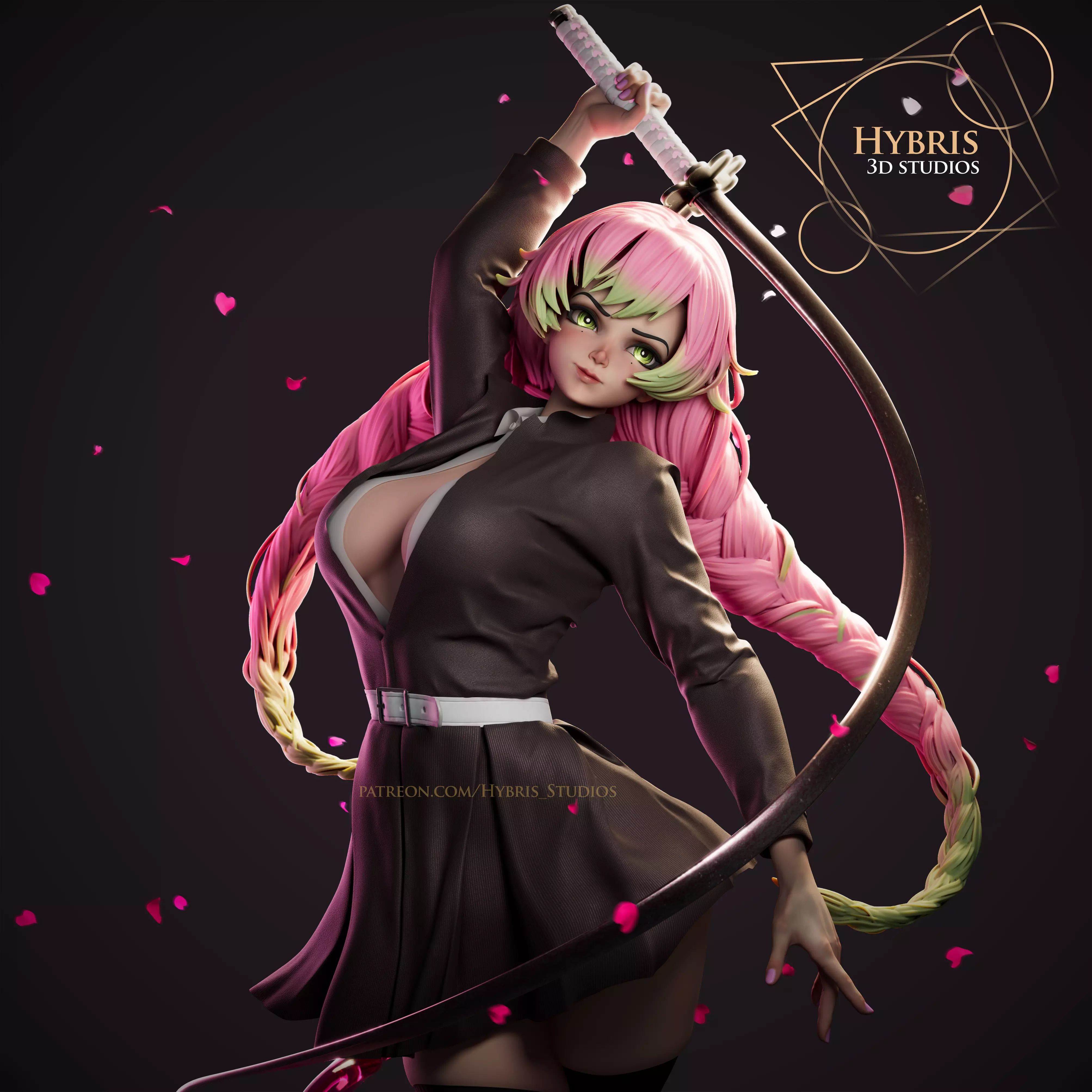 Mitsuri Kanroji 3D print model