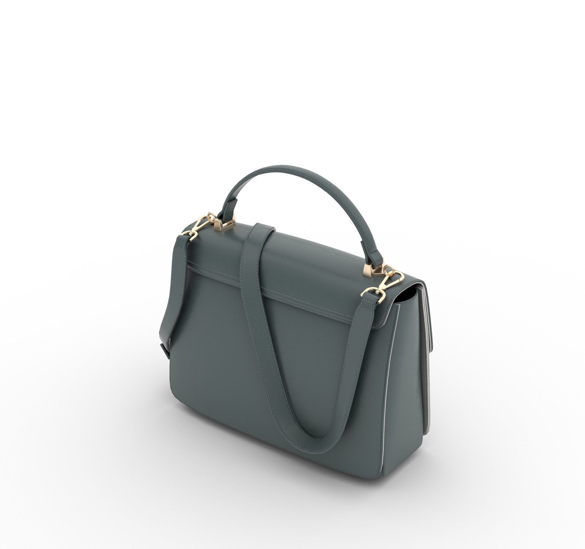 bag- handbag Low-poly 3D model_6