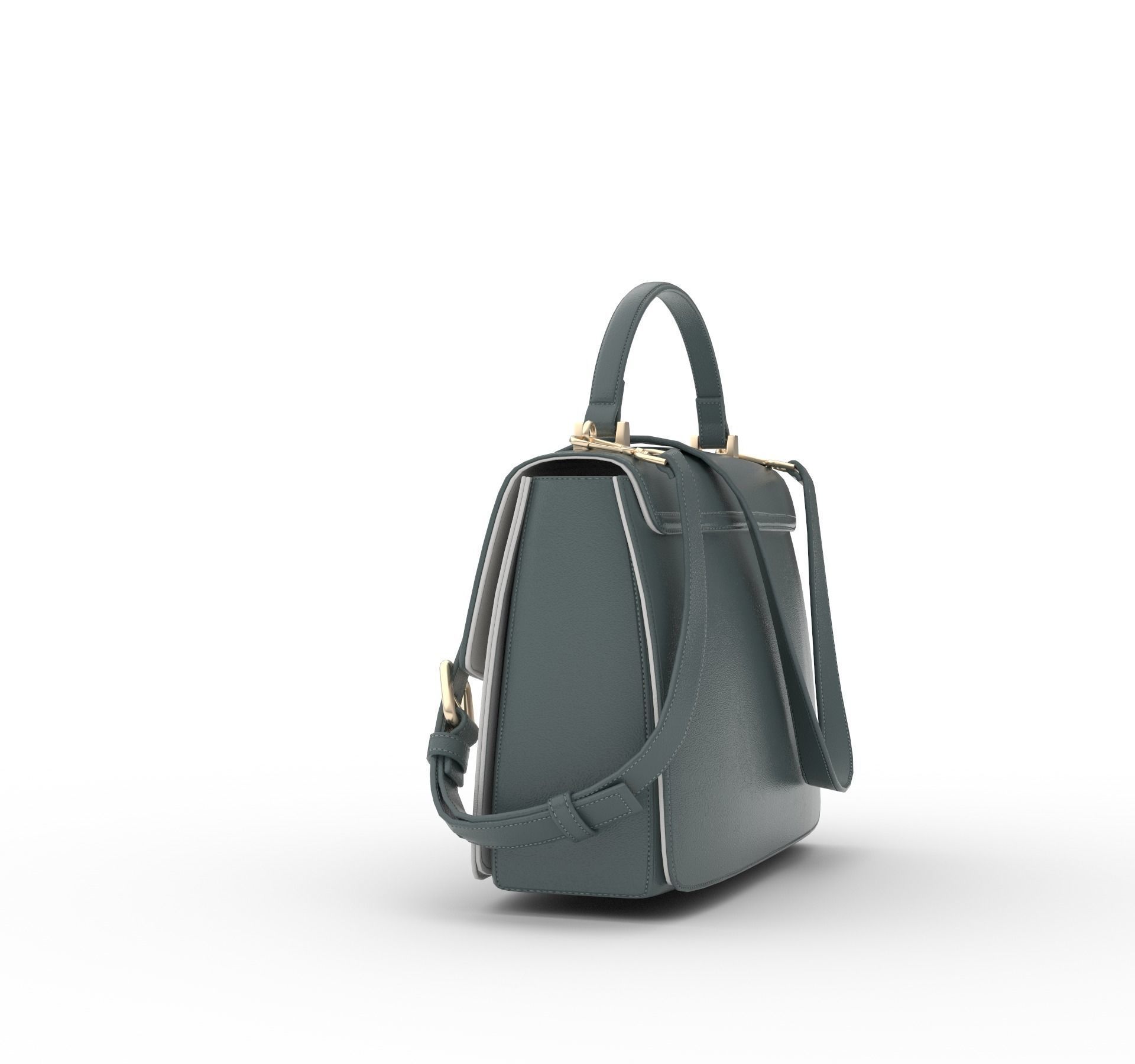 bag- handbag Low-poly 3D model_4