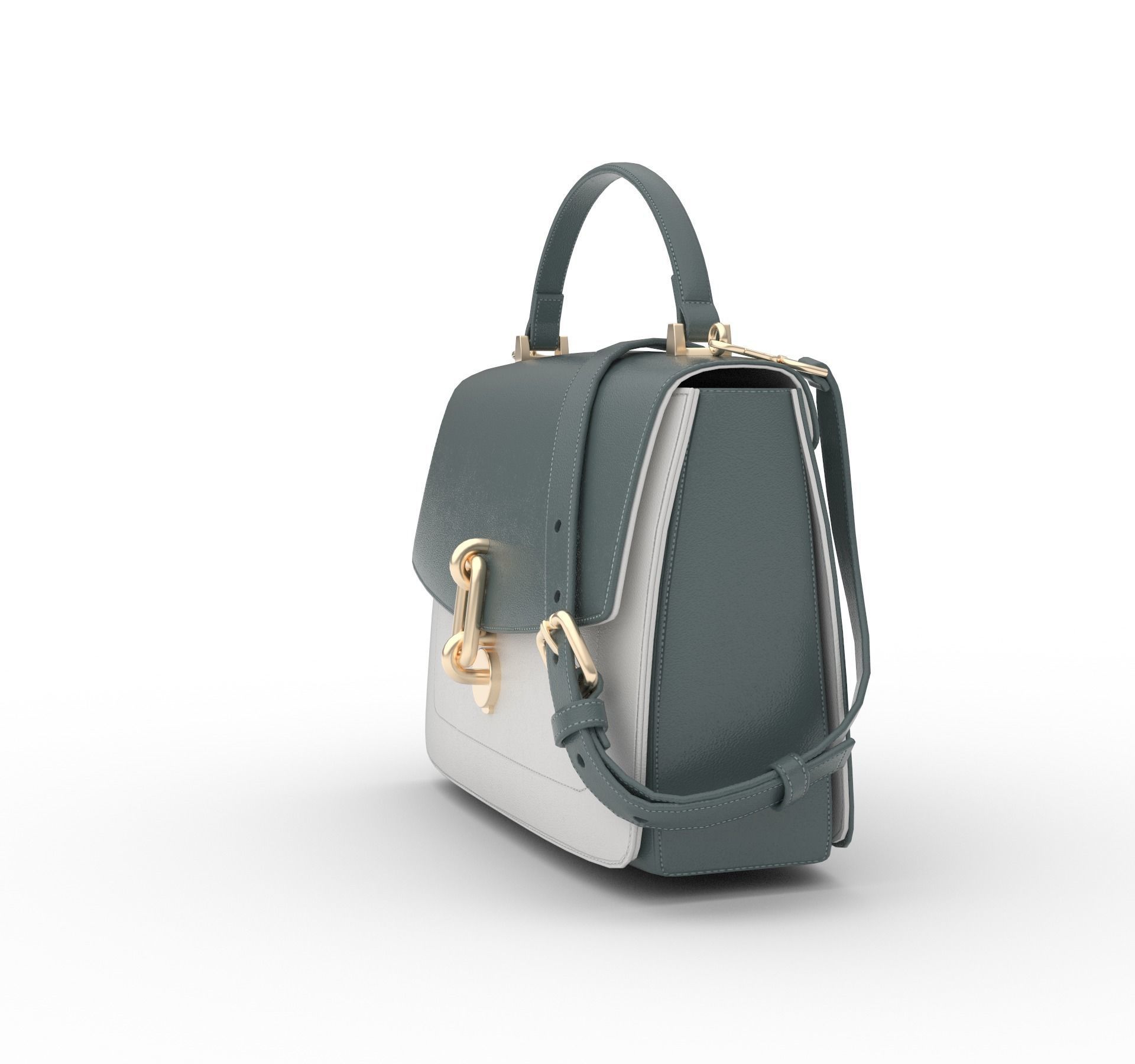 bag- handbag Low-poly 3D model_3