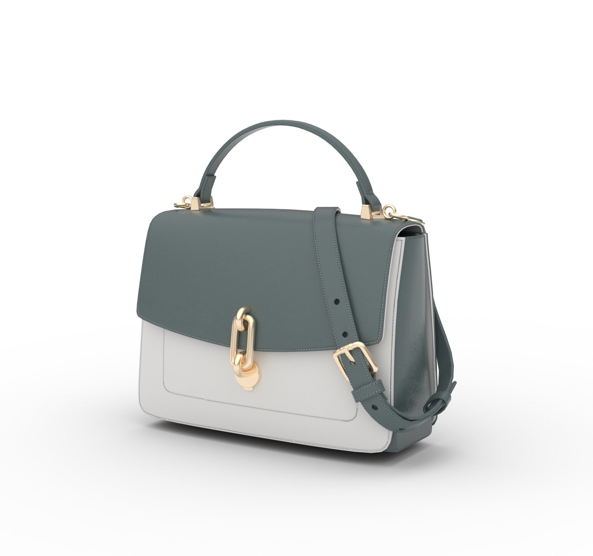 bag- handbag Low-poly 3D model_2