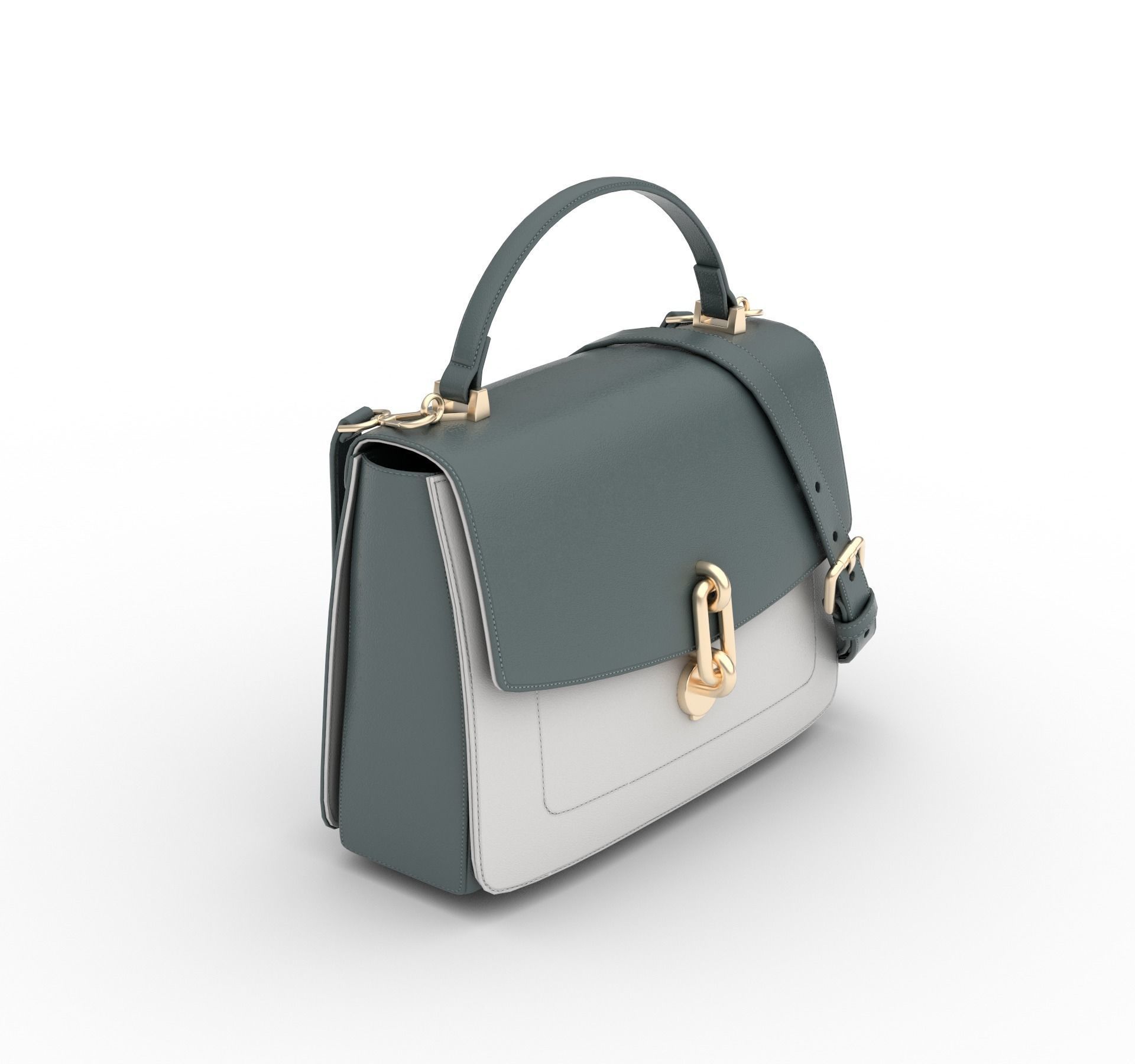 bag- handbag Low-poly 3D model_7