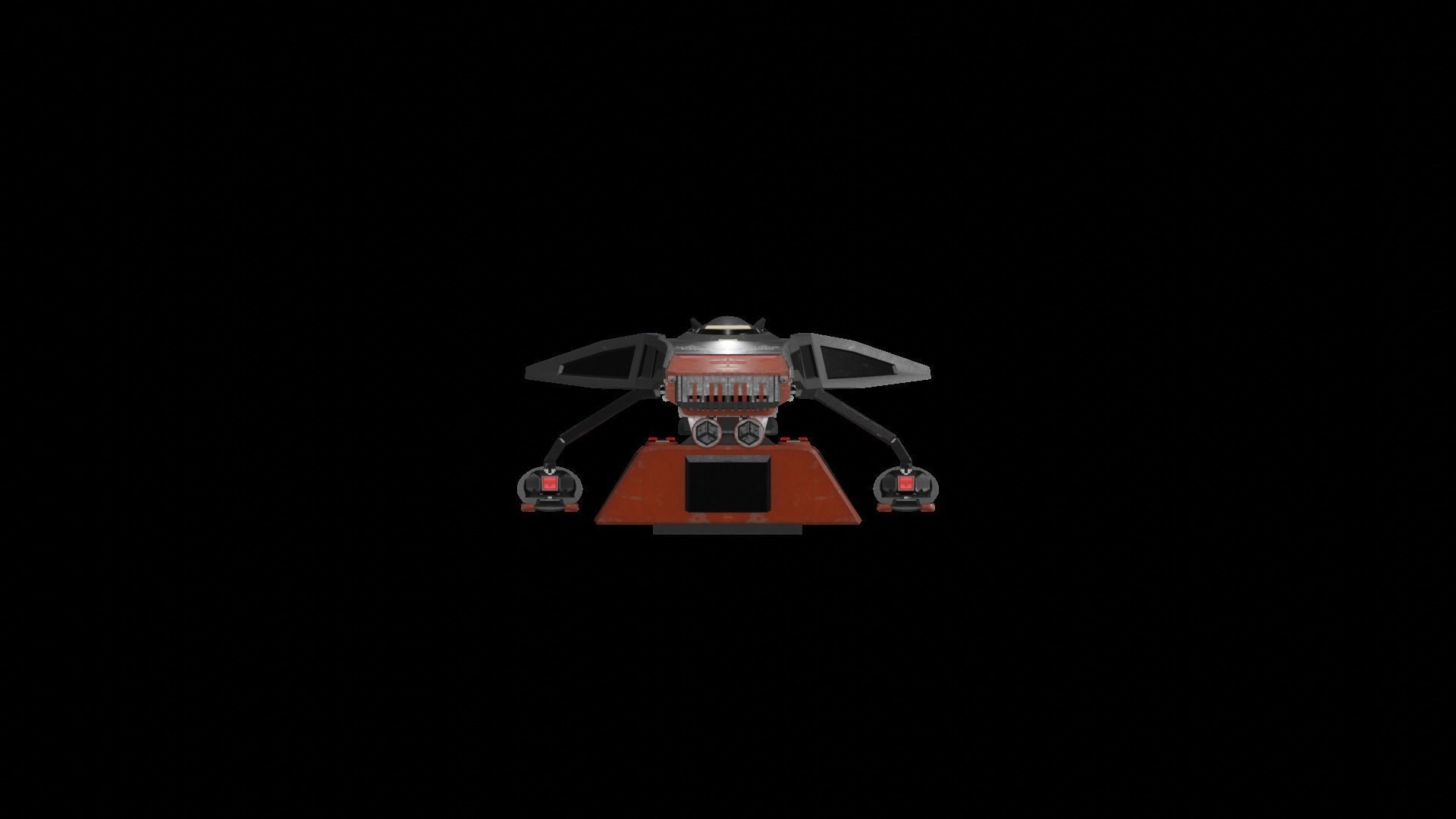 Star Trek Wallenberg-Class Starship Low-poly 3D model_4