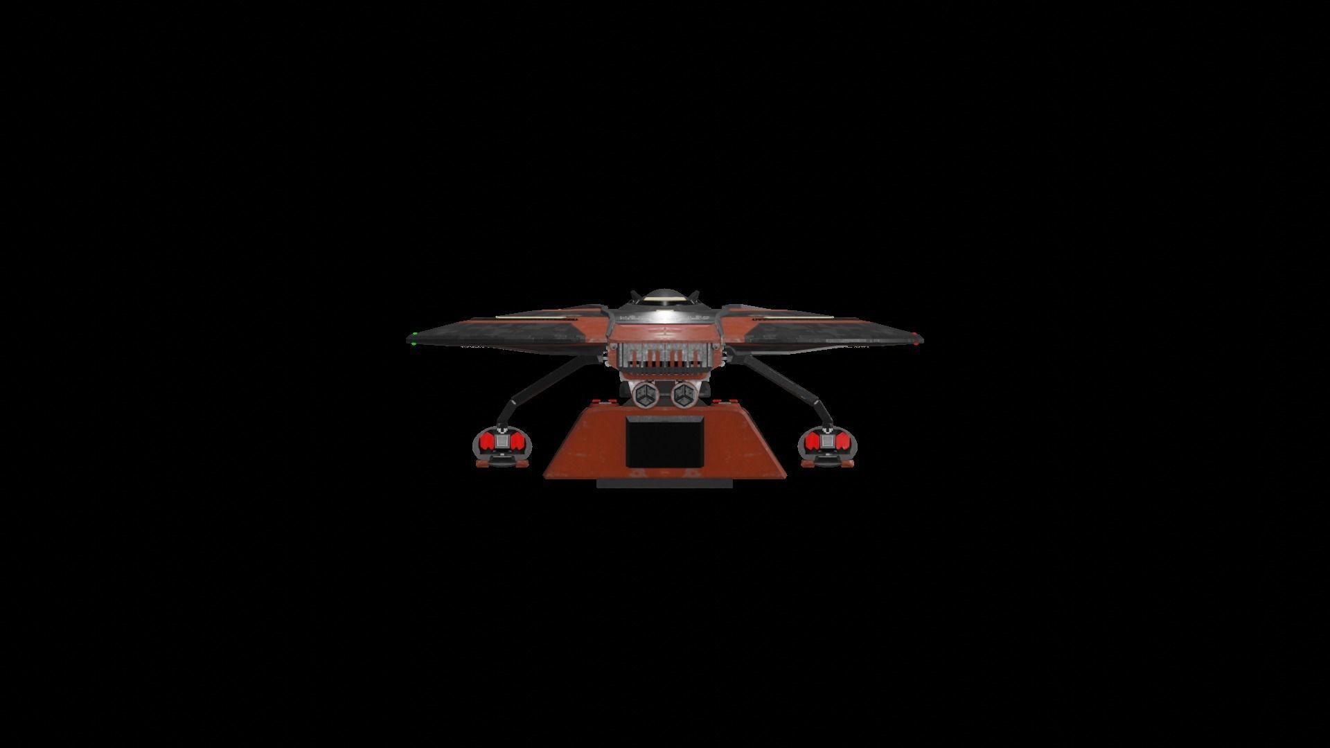 Star Trek Sampson-Class Starship Low-poly 3D model_3