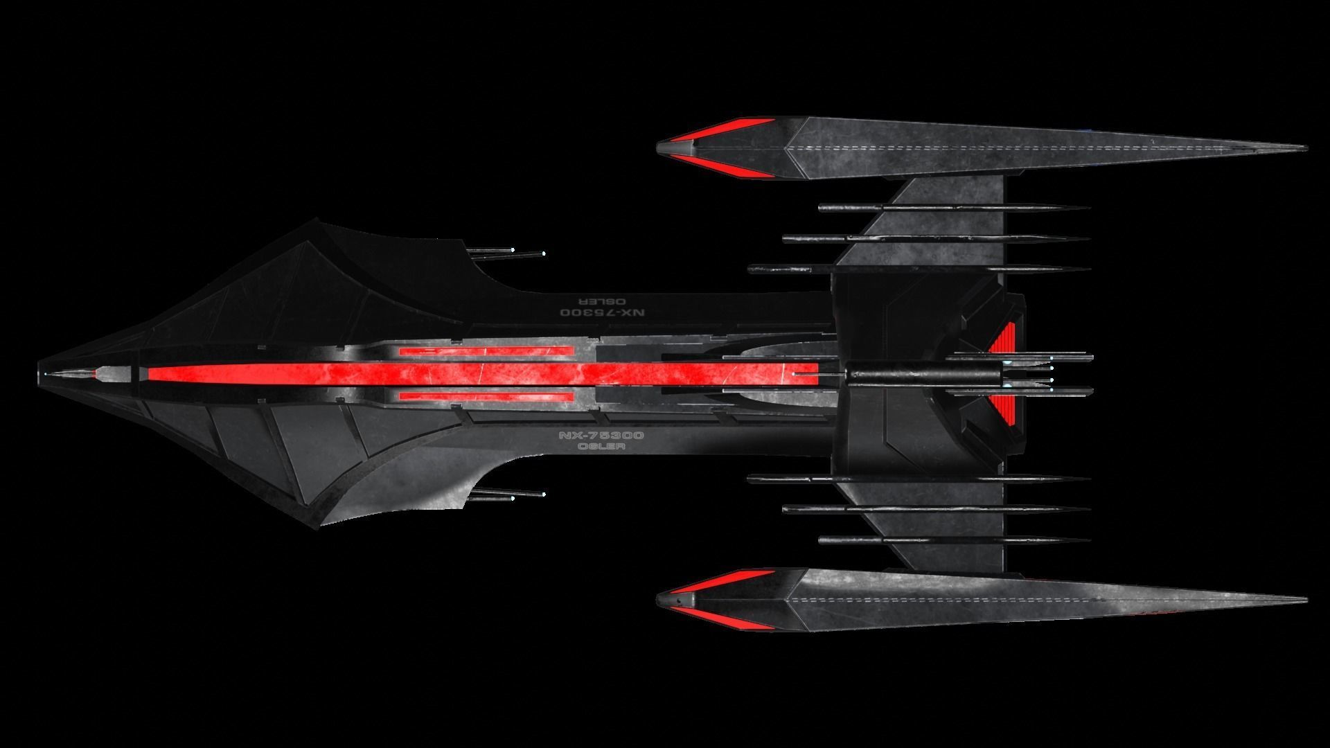 Star Trek Osler-Class Starship Low-poly 3D model_5