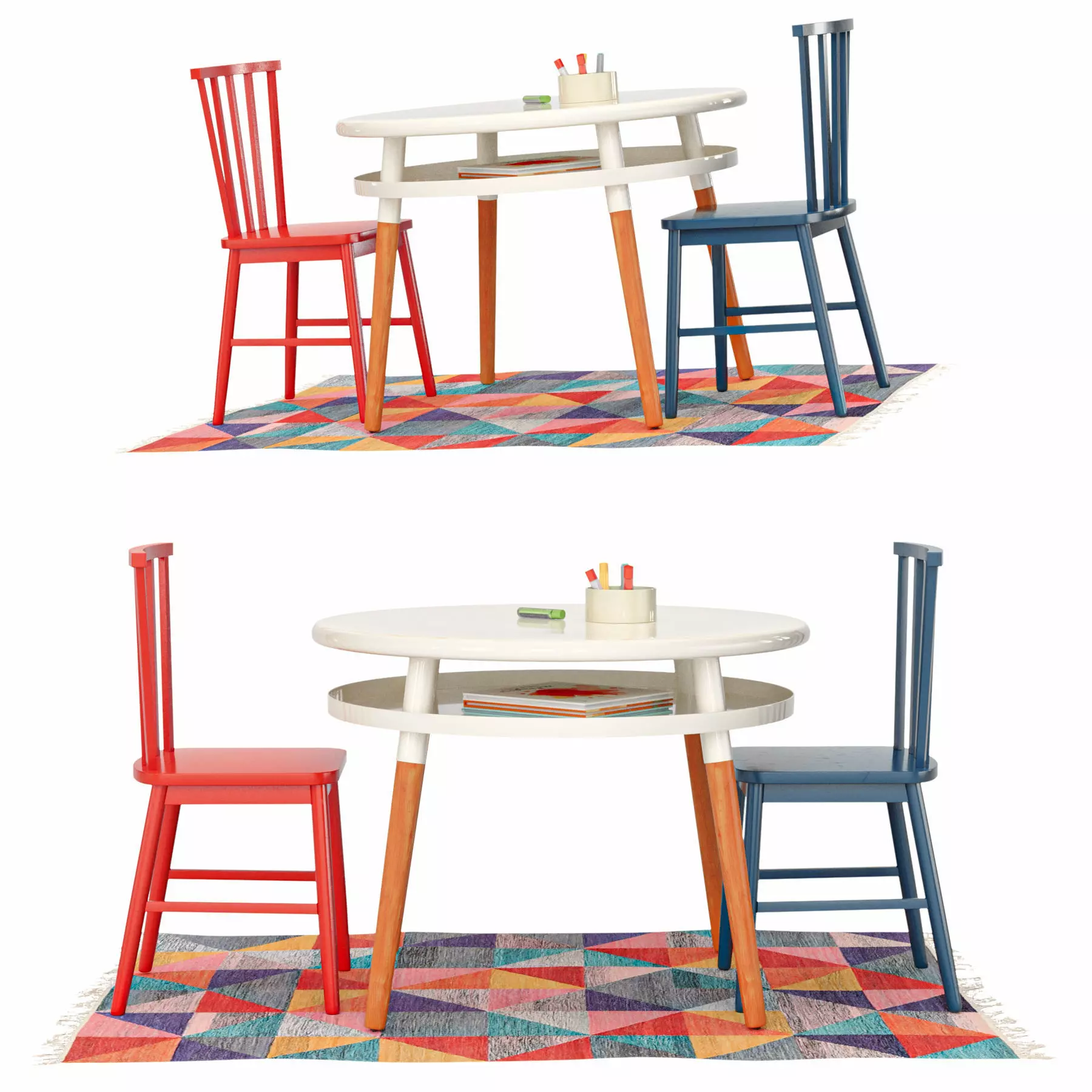 Furniture Study And Play For Kids 3D model