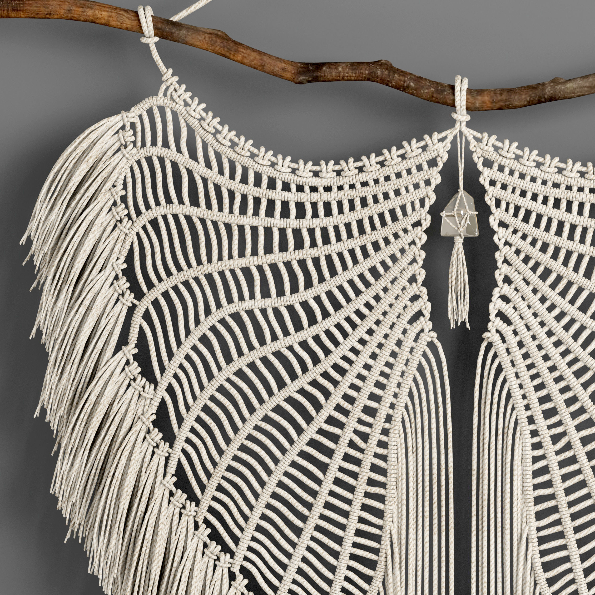 macrame decor set 08 3D model_1