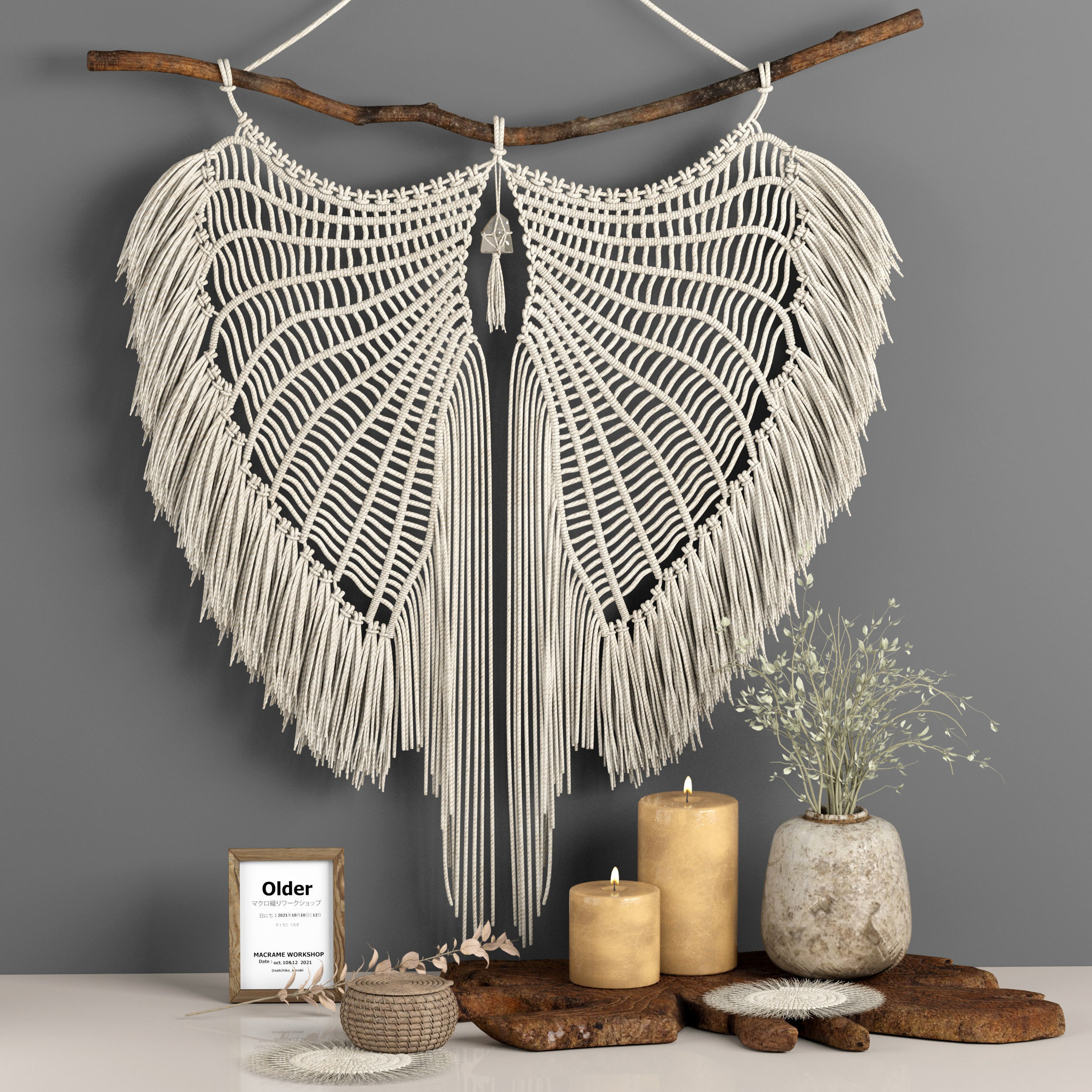 macrame decor set 08 3D model_3
