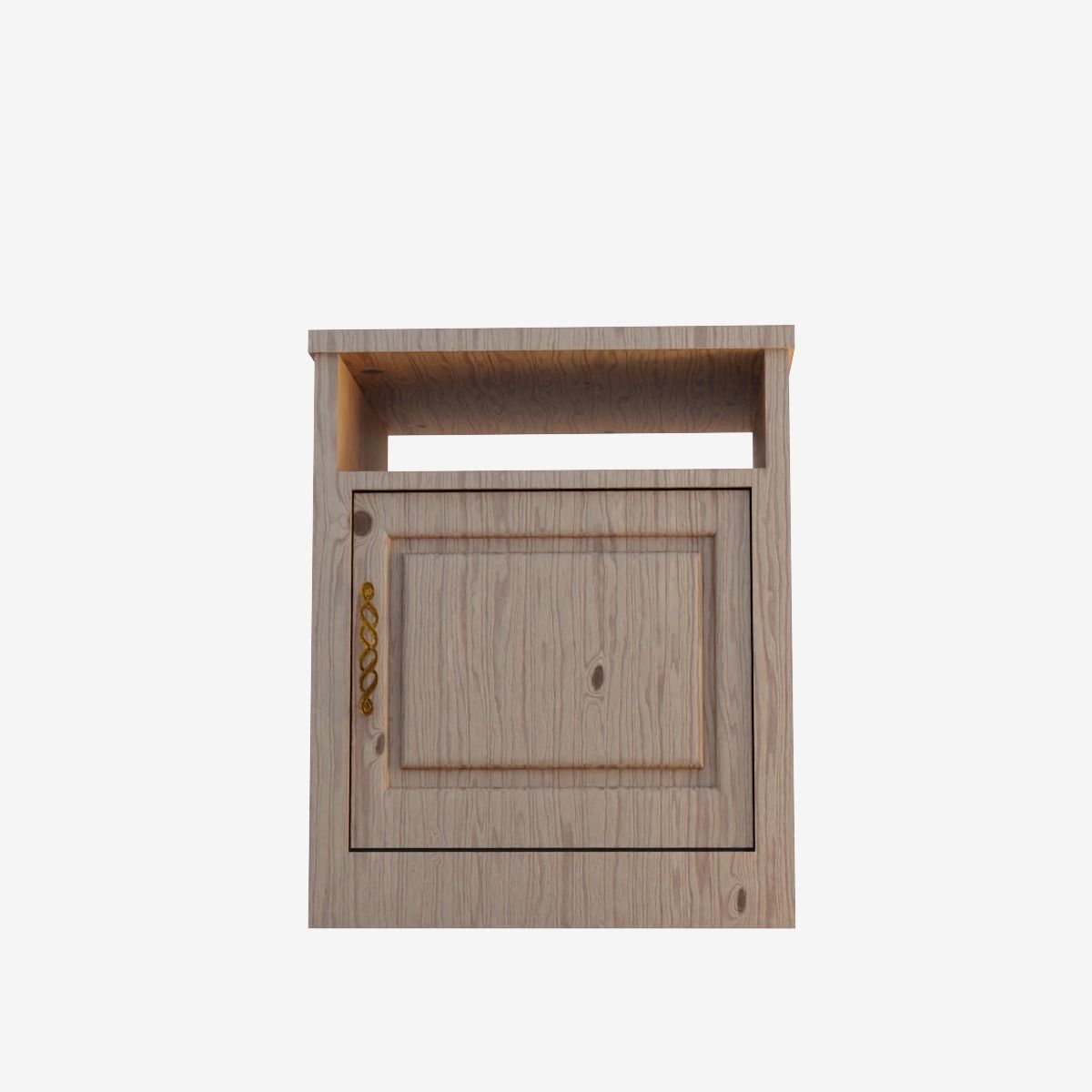 Bedside Table Low-poly 3D model_11